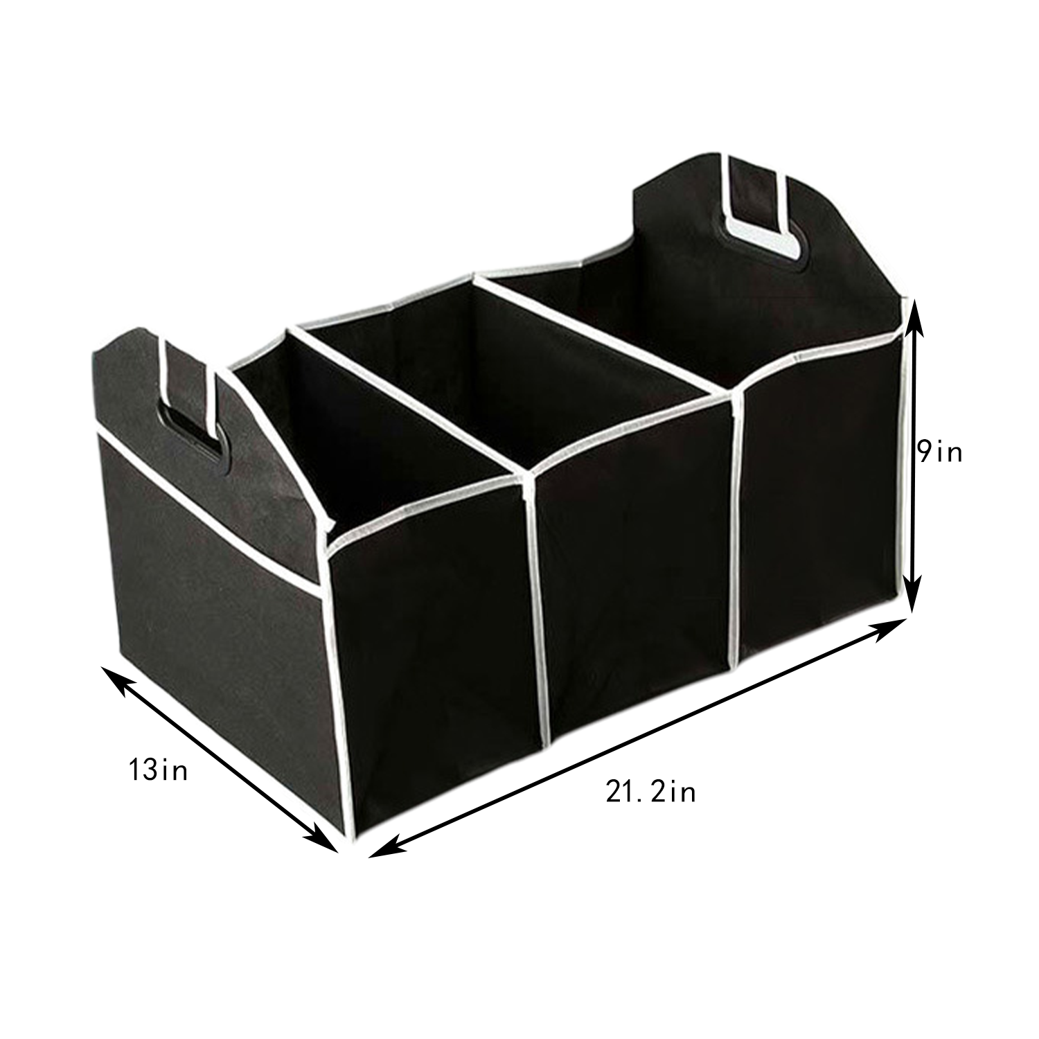 Collapsible Nonwoven Car Trunk Organizer w/ Handles 6