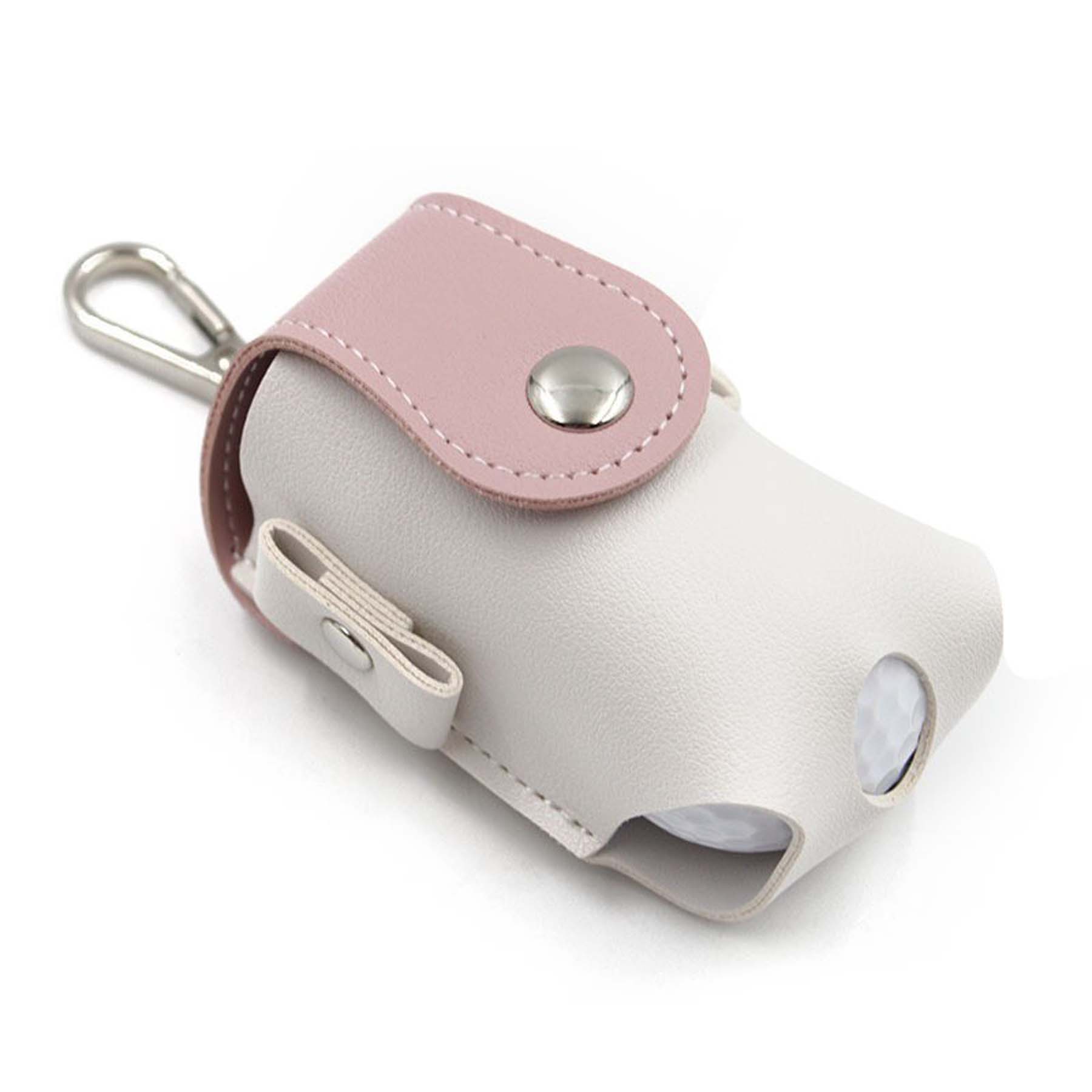 Faux Leather Golf Ball Holder Pouch 3
