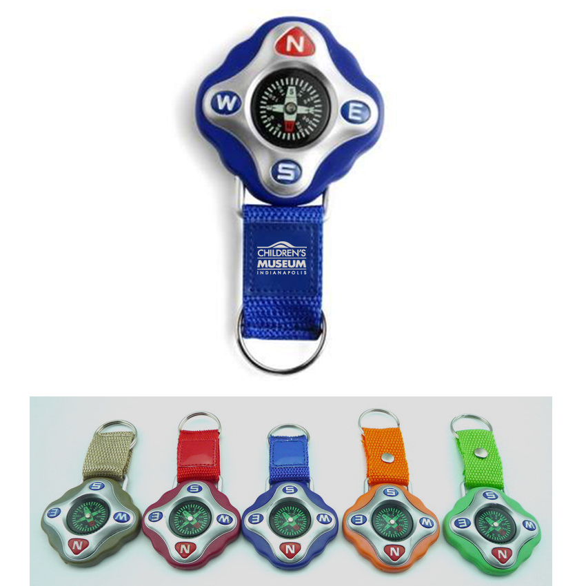 Navigation Compass Tool Keychain 6