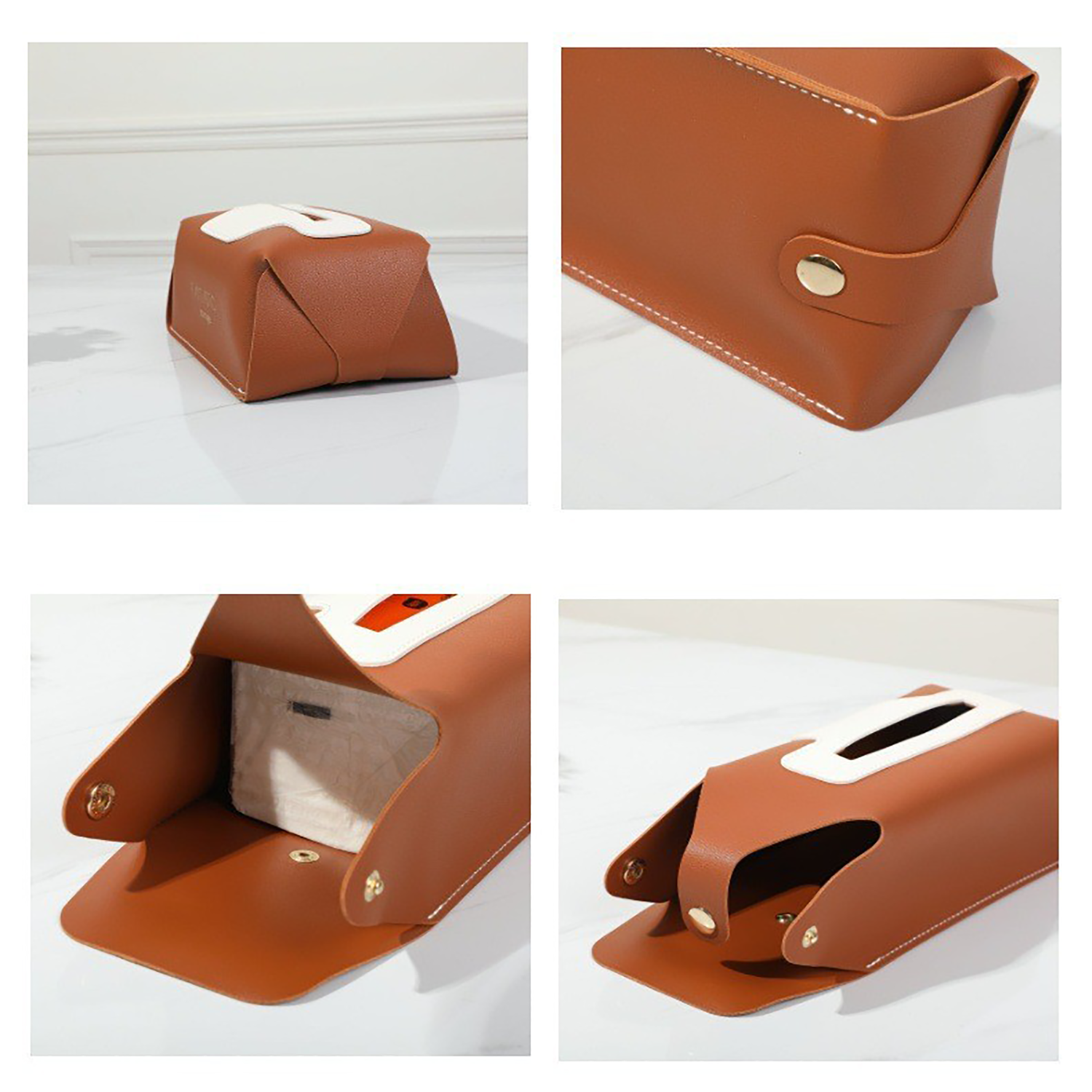 Car Leatherette Tissue Box 5