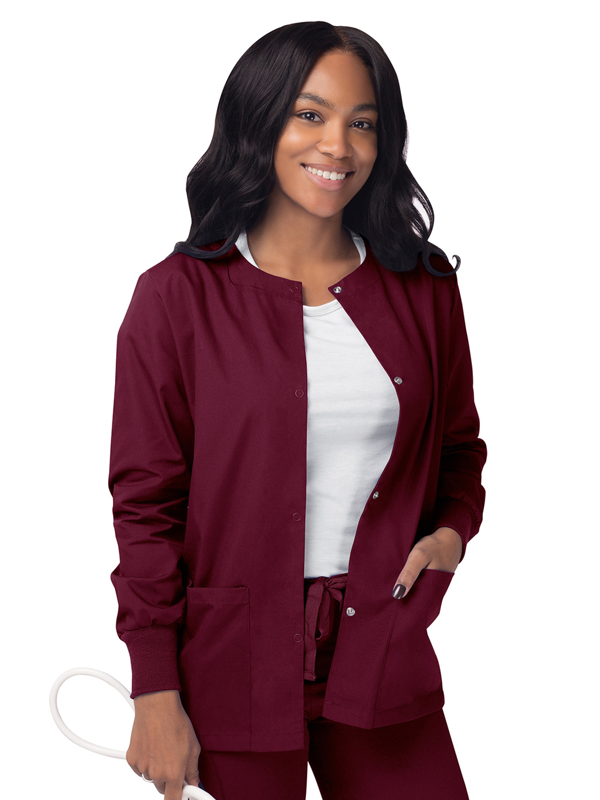 Adar - Sivvan - Women's Warm-Up Snap Close Jacket 6