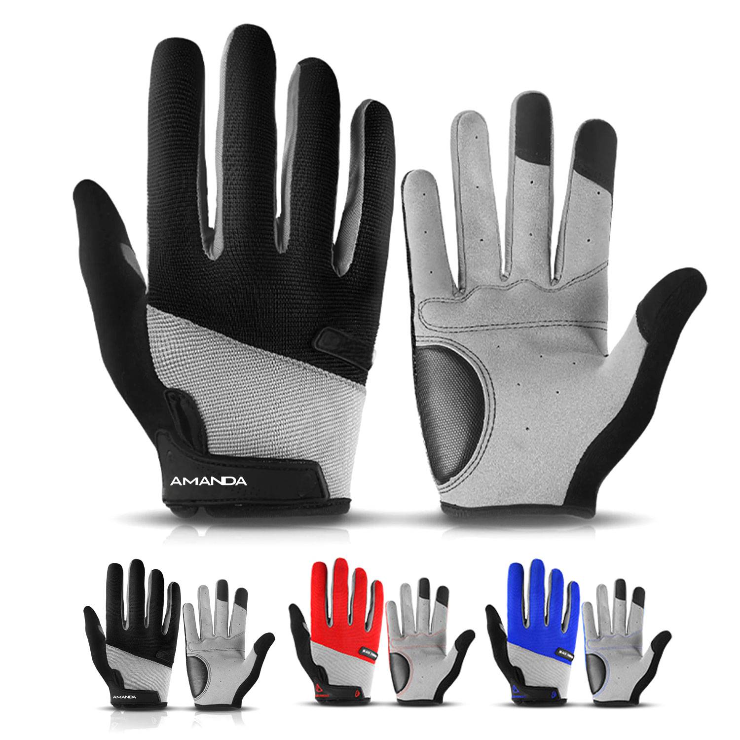 Ergonomic design Shock-Absorbing Touch Screen Cycle Gloves 2
