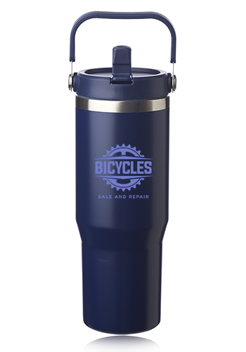 30 oz. Bronx Stainless Travel Mug with Carrying Handle 13