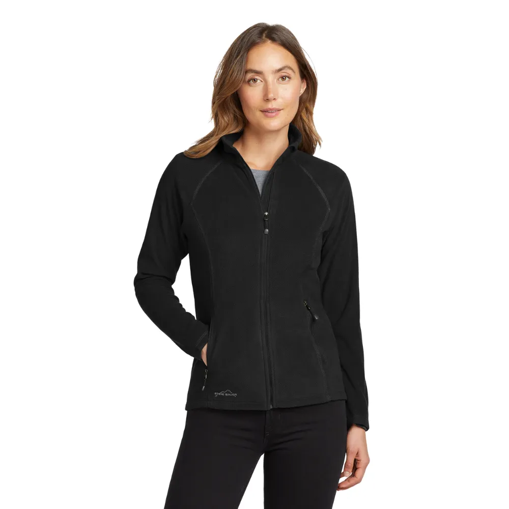 Eddie Bauer(R) Women's Full-Zip Microfleece Jacket, custom jacket with logo imprint 5