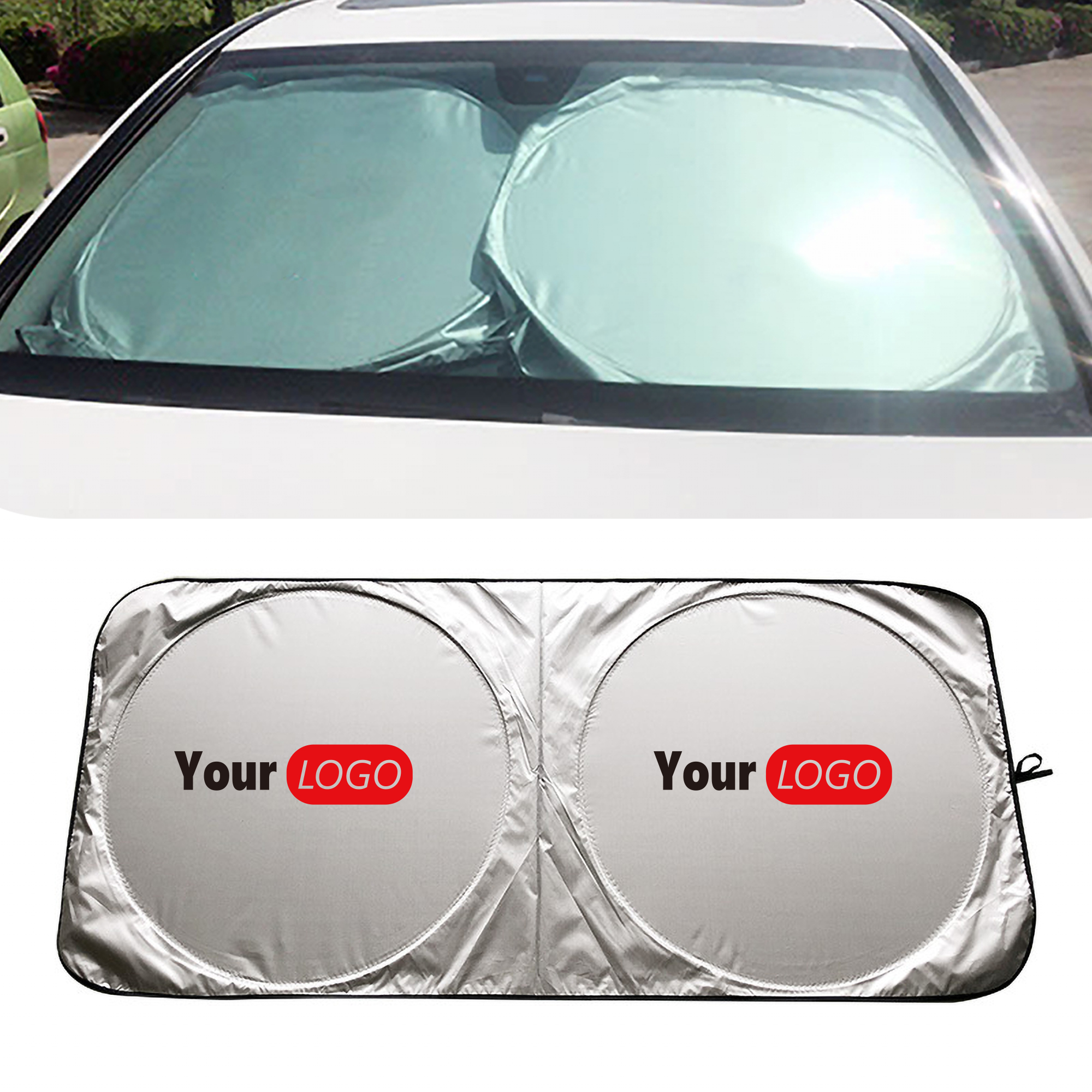 Sun Car Windshield Shade Premium UV Protection Fold Storage 3