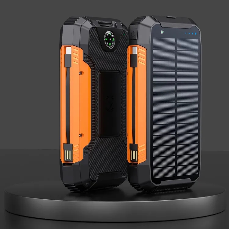 Outdoor Solar Charger With Strong Flashlight & Compass 3