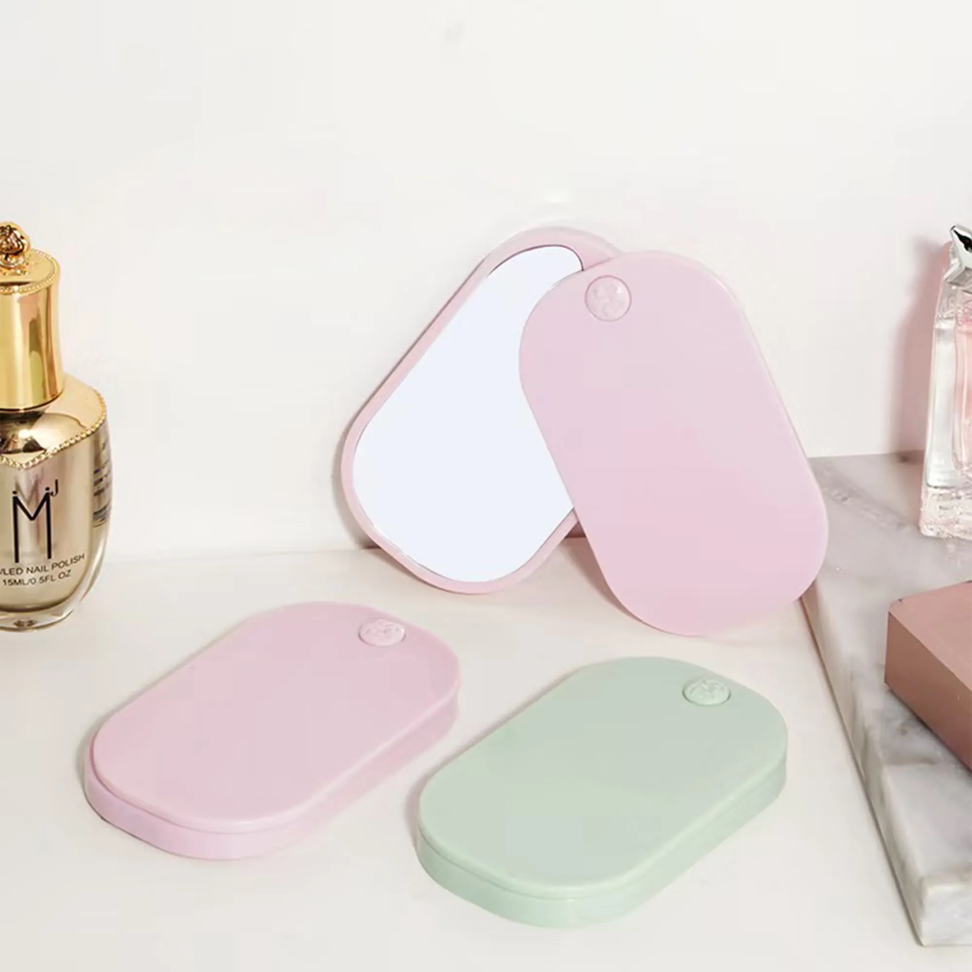 Square Rounded Corner Sliding Mirror With Customizable Logo 3