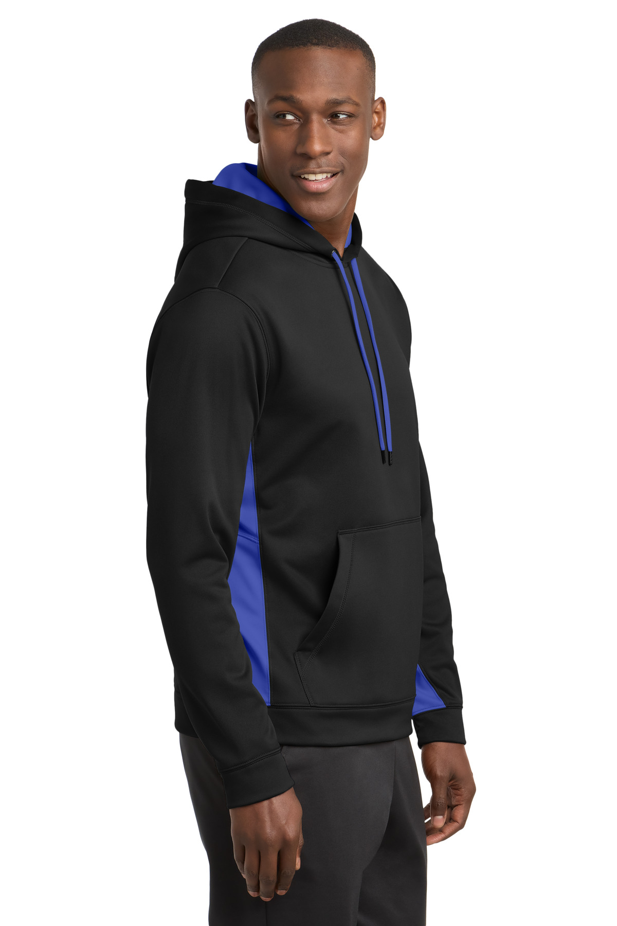 Sport-Tek Sport-Wick Fleece Colorblock Hooded Pullover. ST235 33