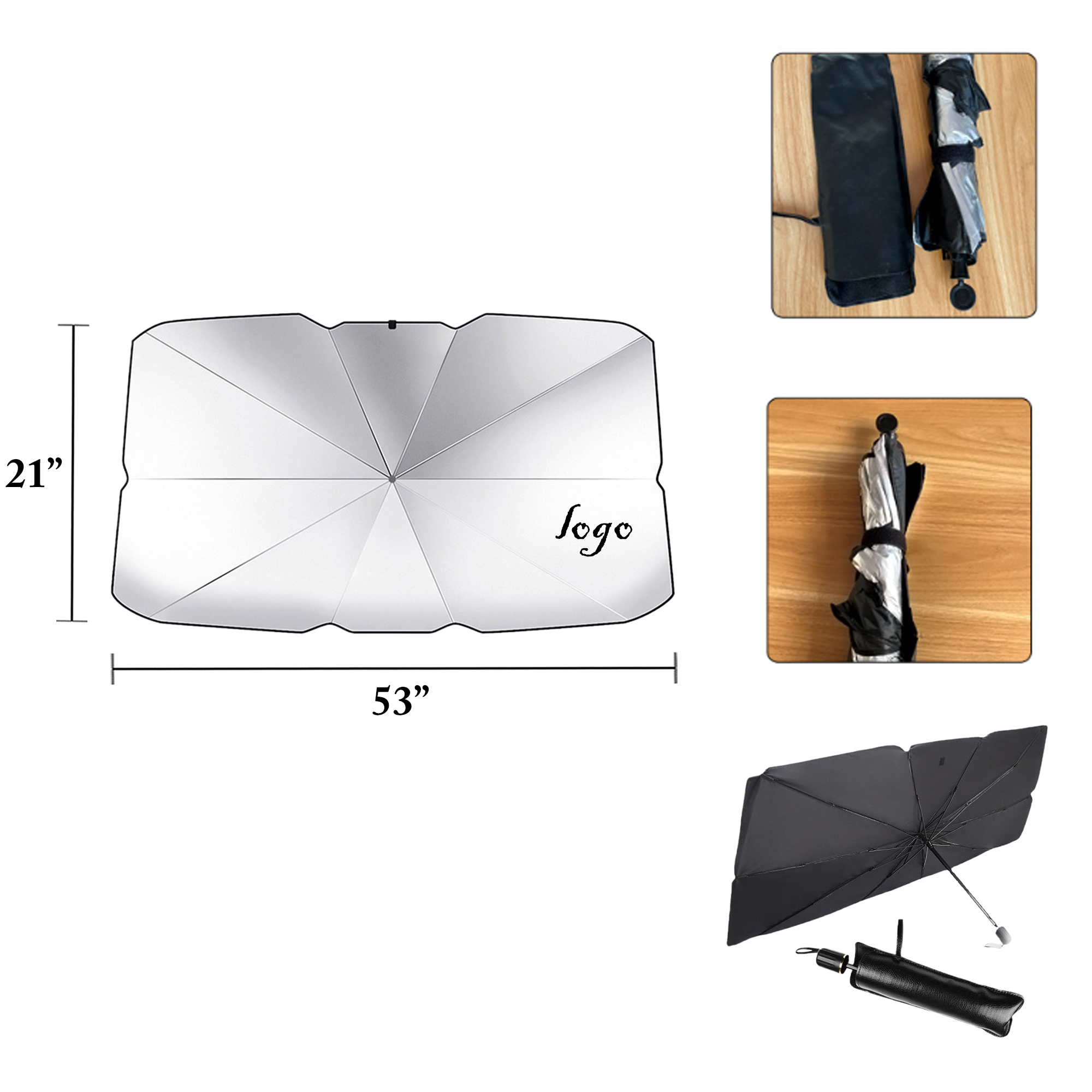 MOQ25 Car Sunshade Umbrella 2