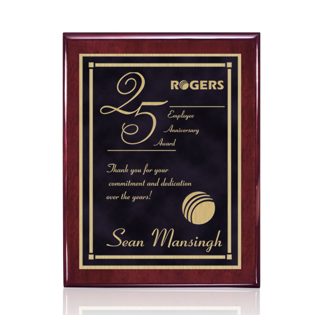 Oakleigh/Contempo Plaque - Rosewood/Black 2