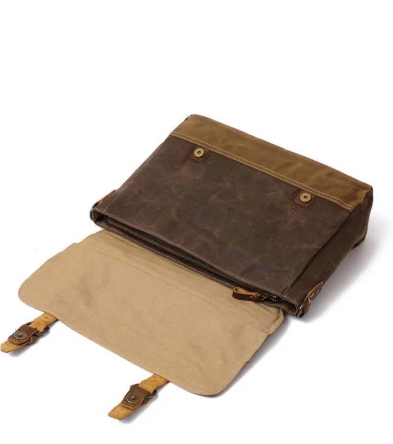 Canvas Leather Computer Laptop Bag 3