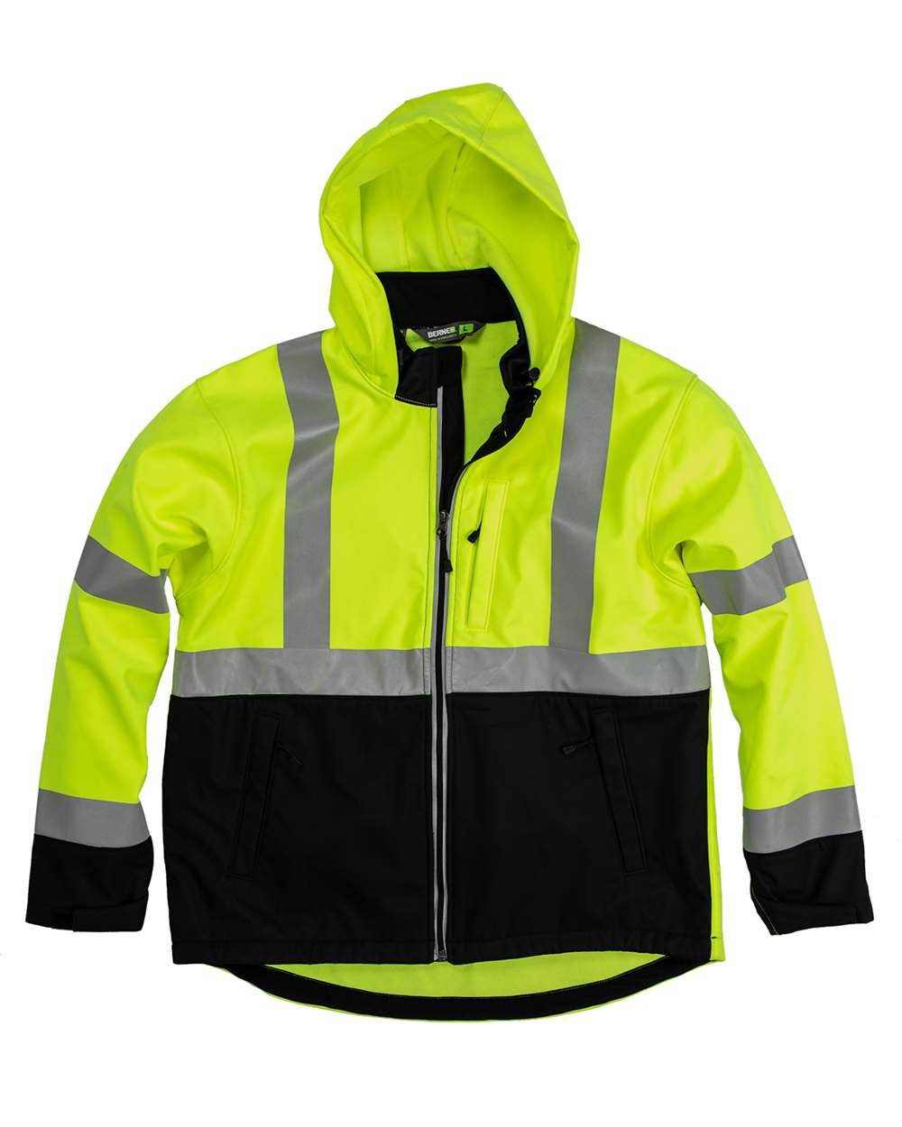 Men's Hi-Vis Class 3 Hooded Soft Shell Jacket - HVJS206 6