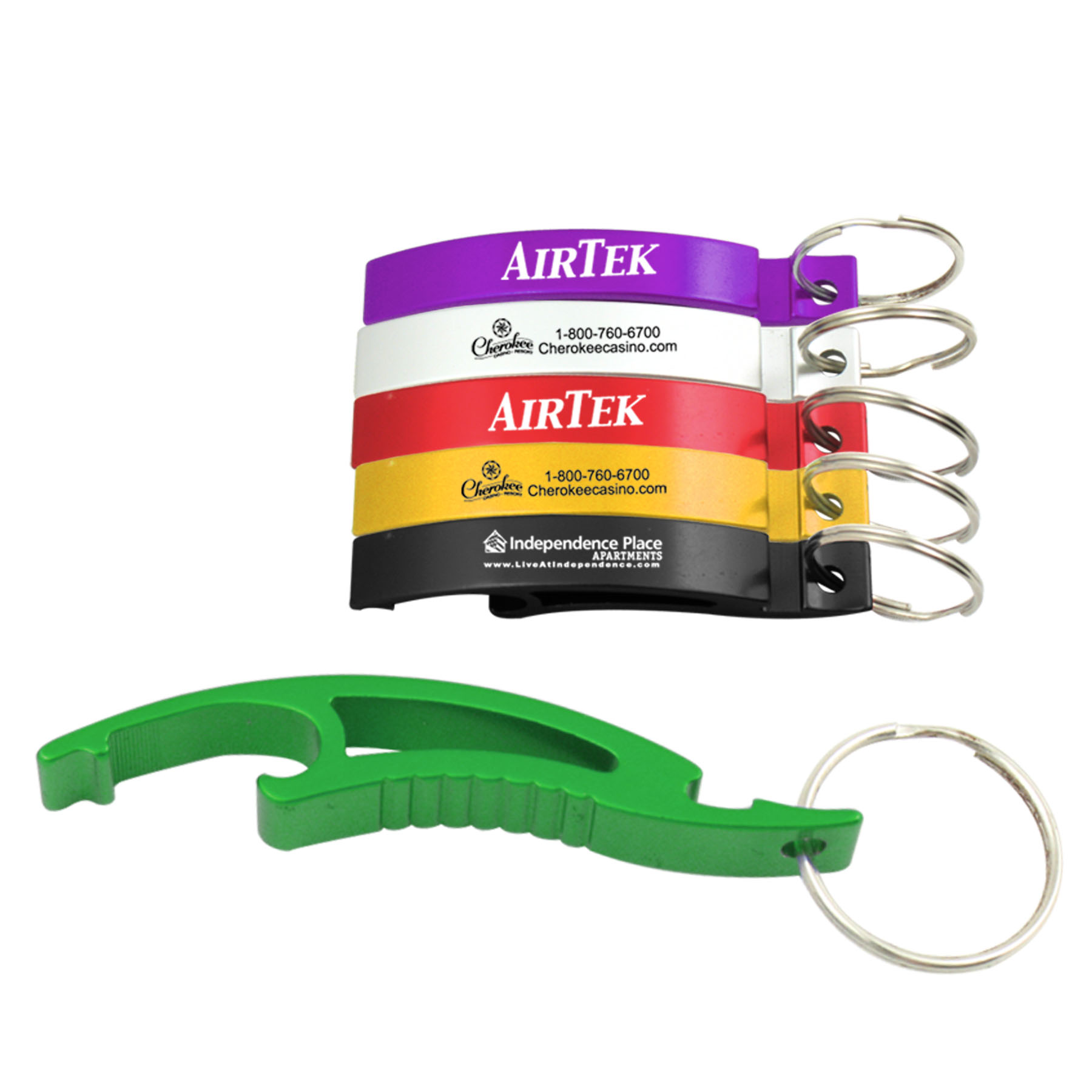 Arc Bottle Opener W/Key chain-Close out 15