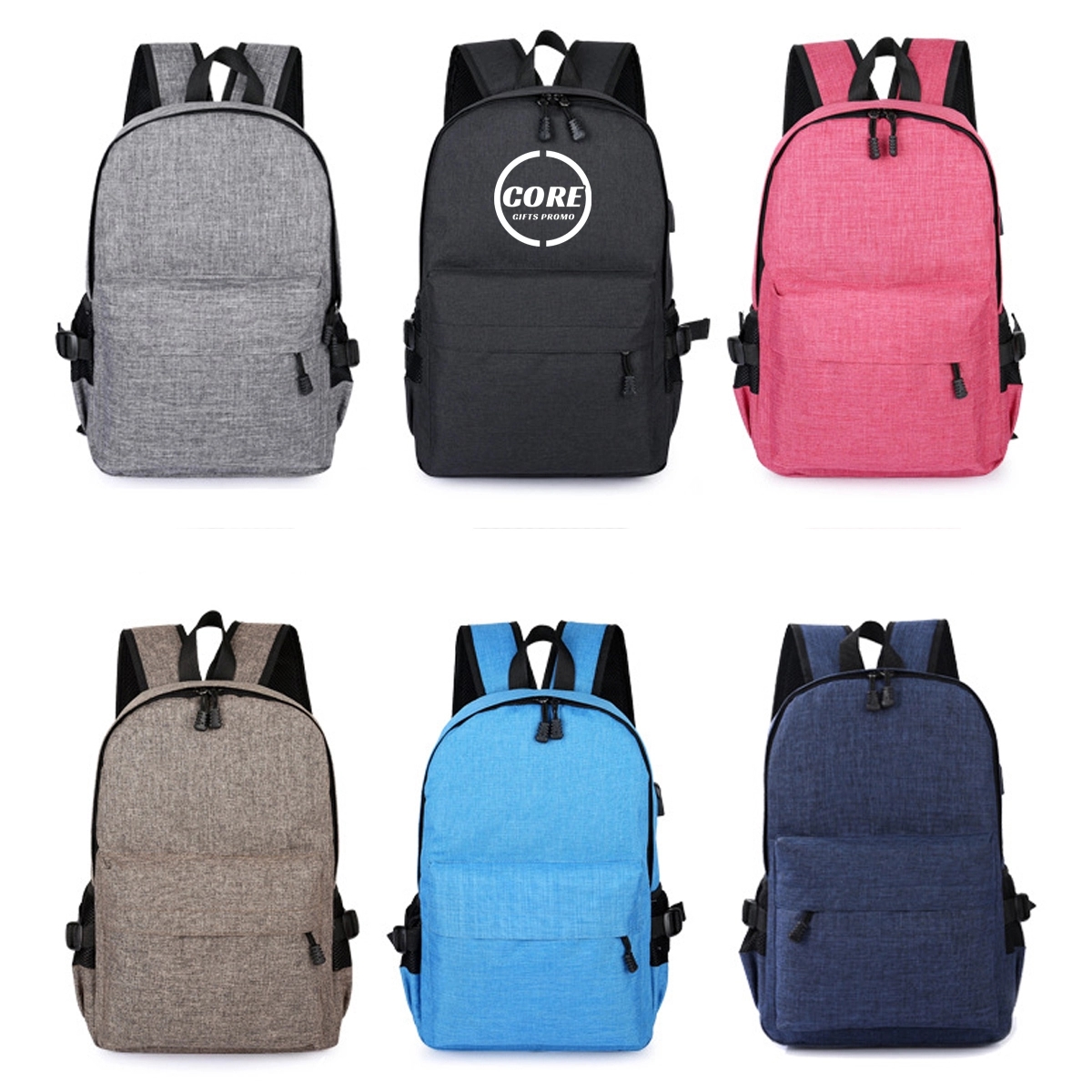 Anti-theft Backpack with USB Charging Port 2