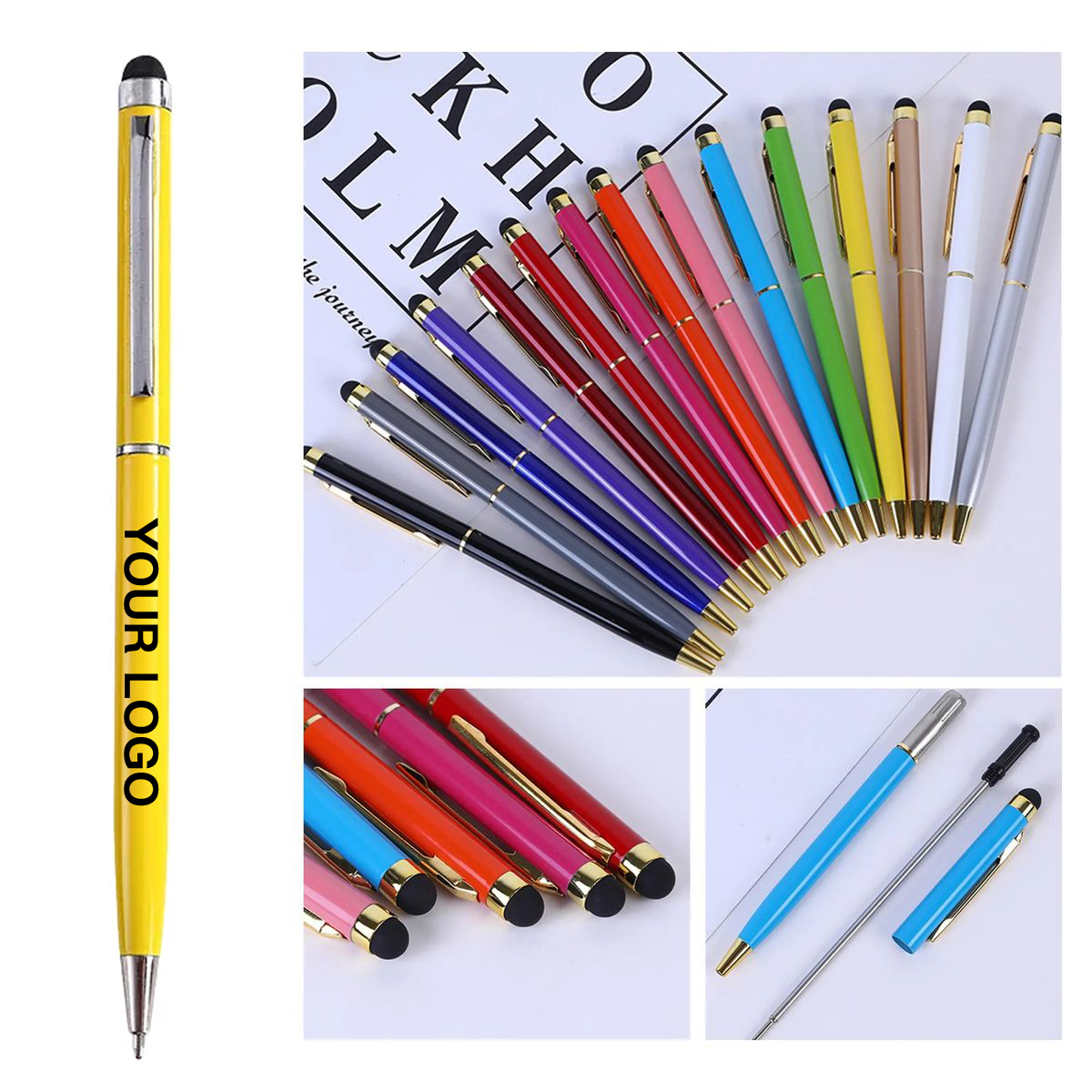 Brass Stylus Pen With Slim Metal Barrel 4