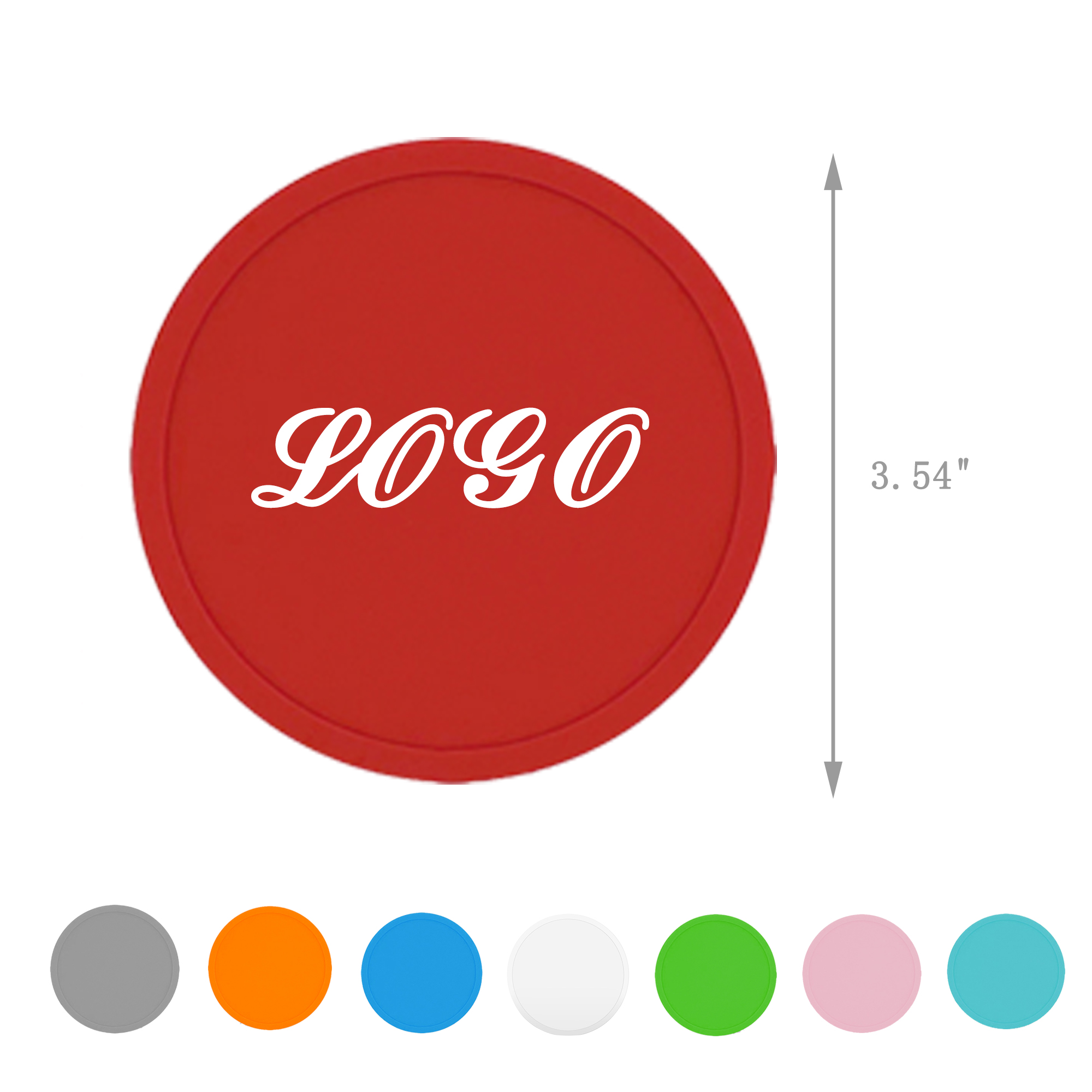 MOQ100 Silicone Coaster 2