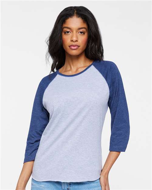 Women's Baseball Fine Jersey Three-Quarter Sleeve Tee - 3530 14