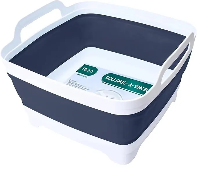 Collapsible Dish Basin with Drain Plug 4