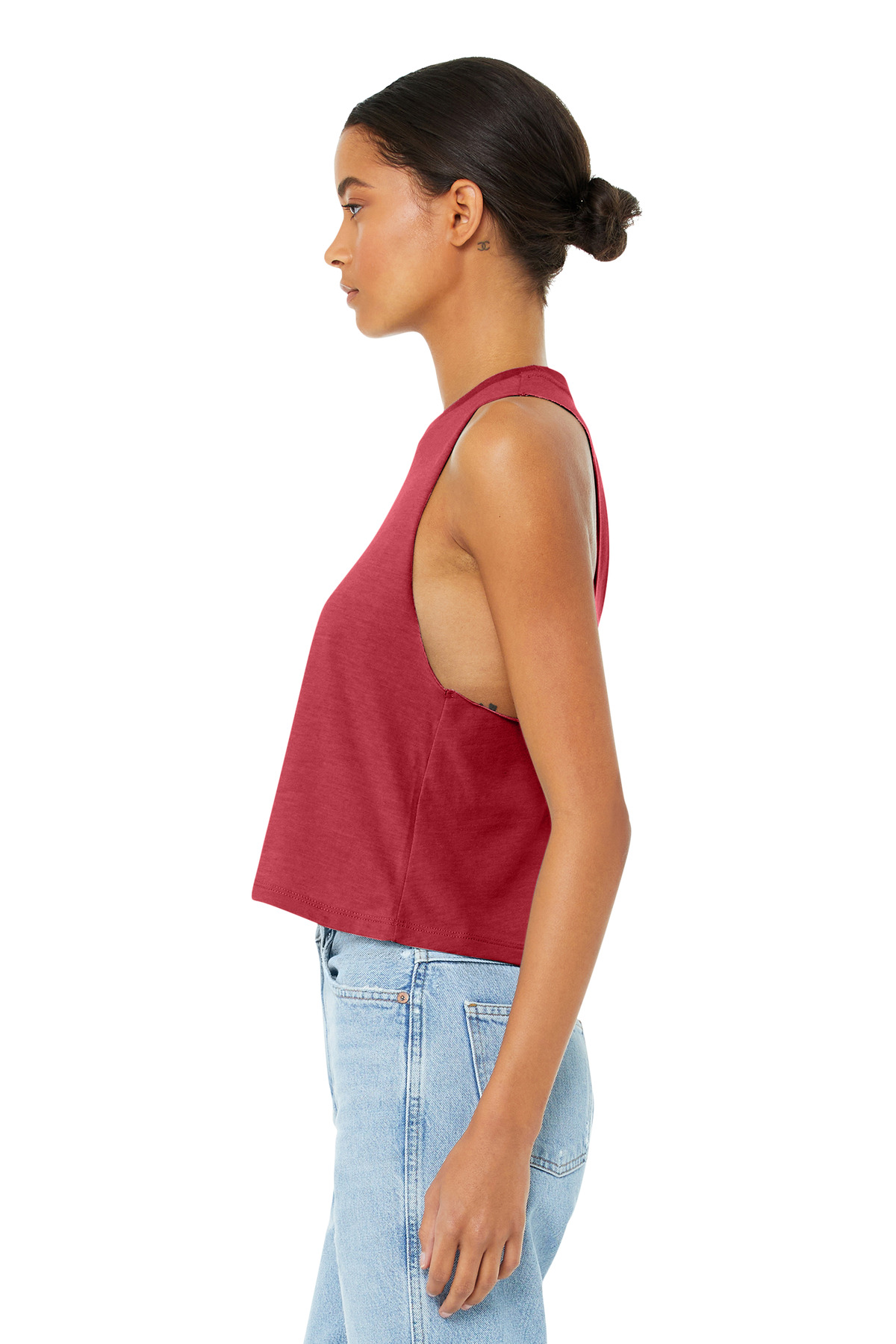 BELLA+CANVAS Women's Racerback Cropped Tank. BC6682 26