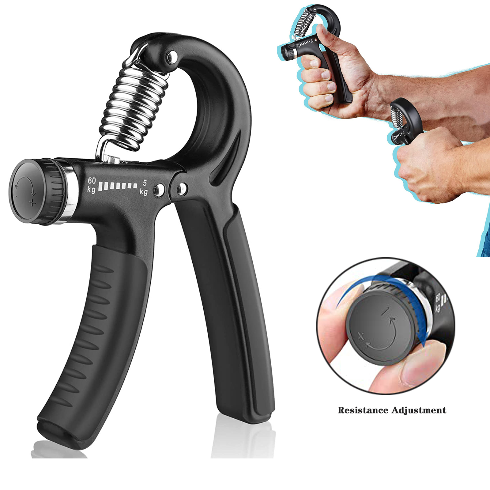 Hand Grip Exerciser Strengthener with Adjustable Resistance 2