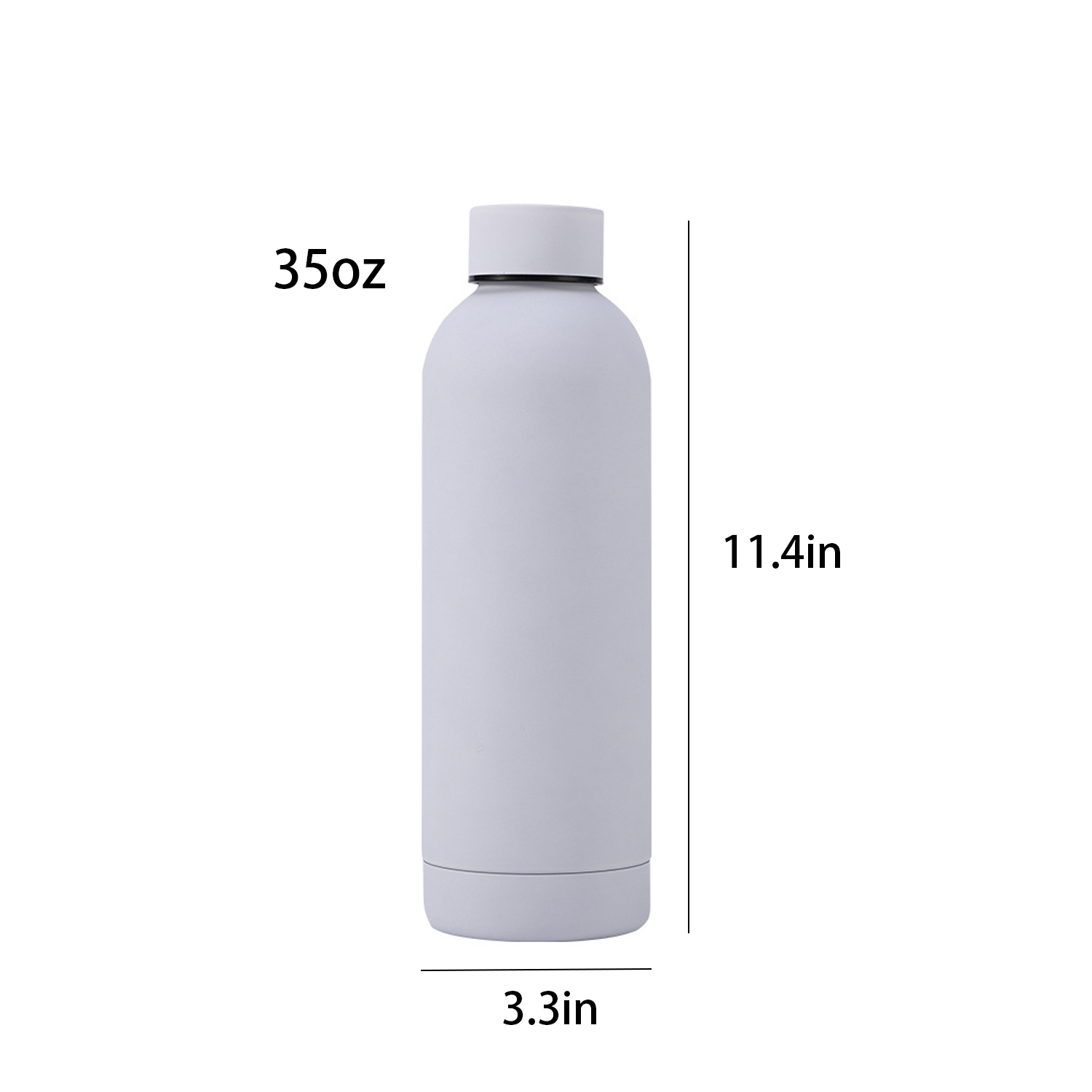 35oz customizable Stainless steel thermos cup, custom water bottle with logo imprint 3