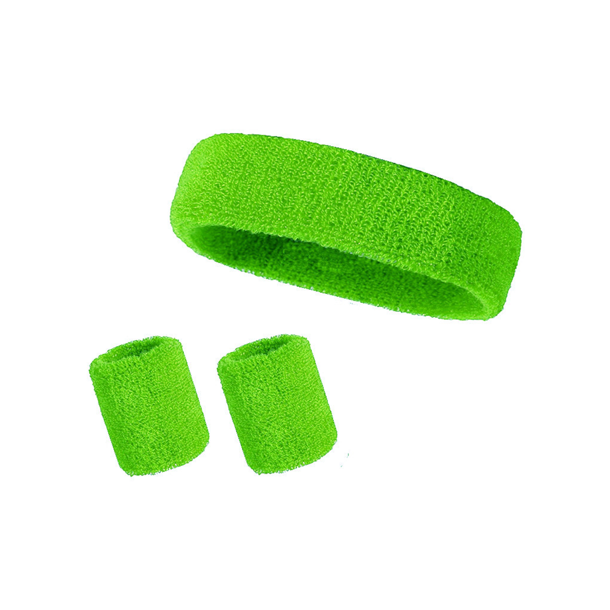 Elastic Sweat Absorbing Headband Wristband Set 6