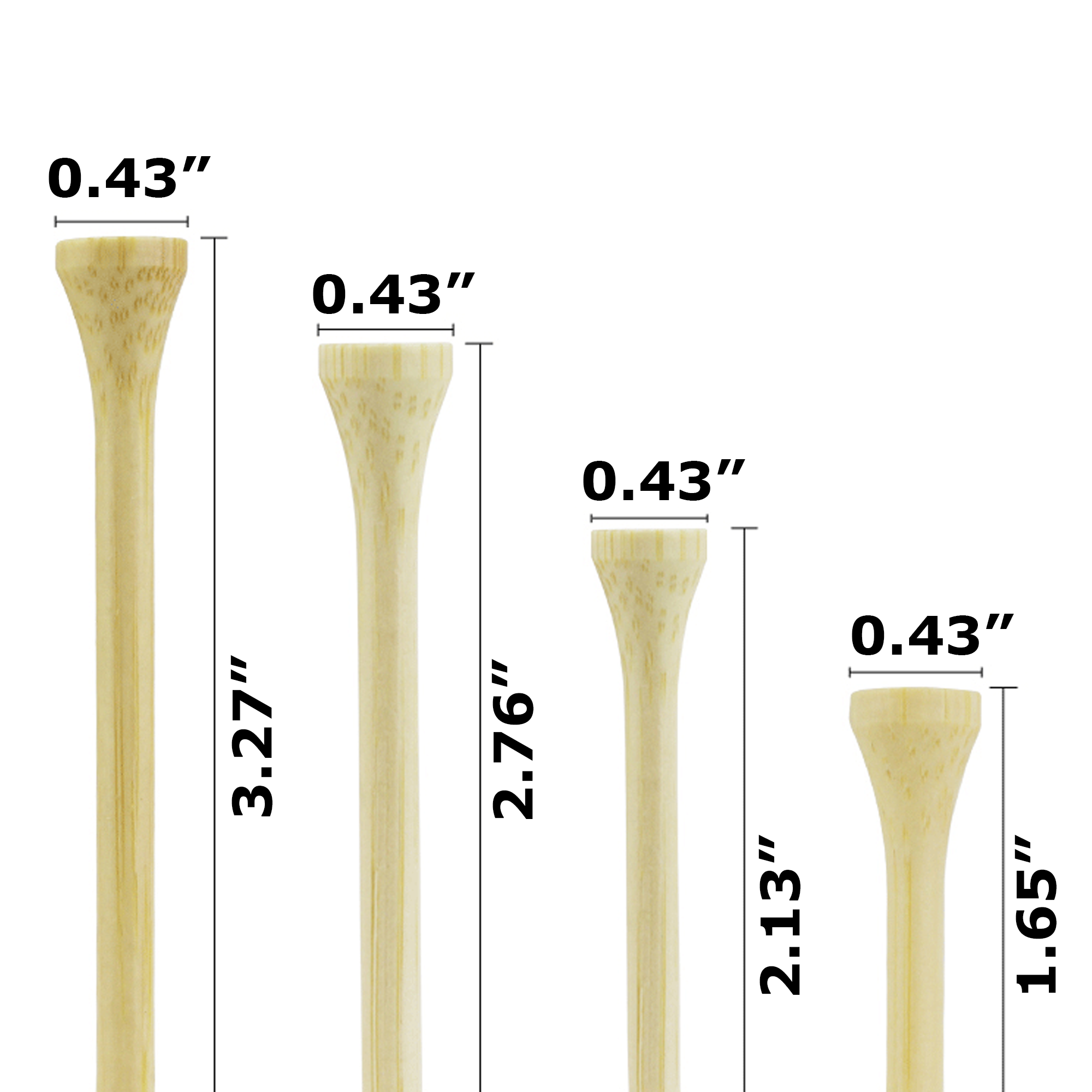 Colorful Wooden Golf Tees With Customizable Logo 3