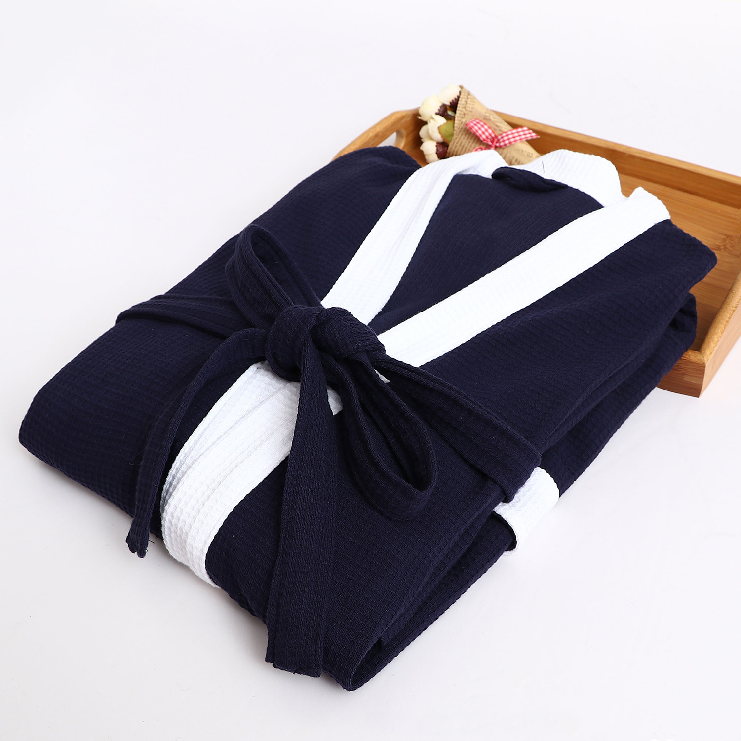 Turkish Cotton Waffle Bathrobe 6
