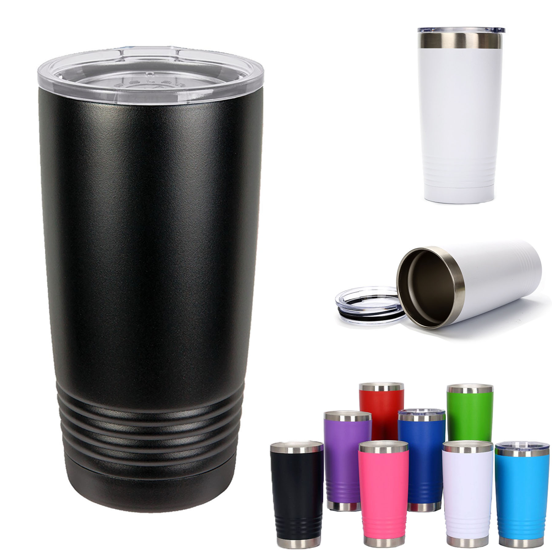 20OZ Double Wall Stainless Steel Vaccum Insulation Coffee & Tea Cup - Travel Mug 2