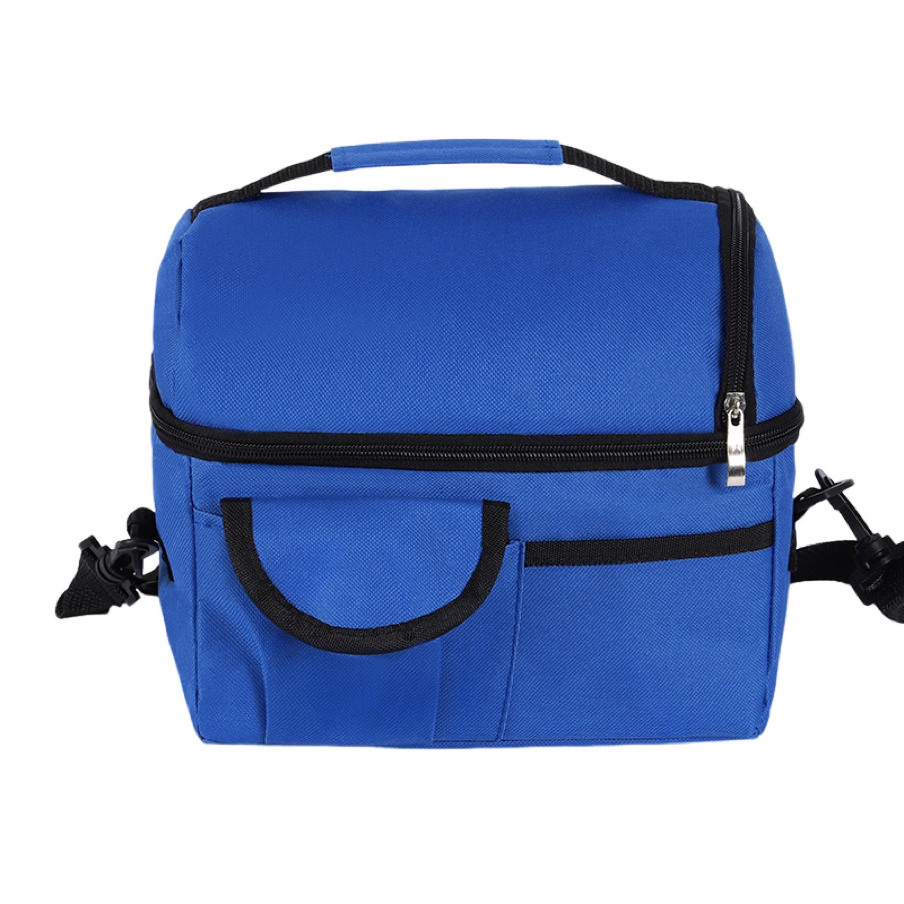 Portable Insulated Cooler Lunch Bag With Side Pocket 2