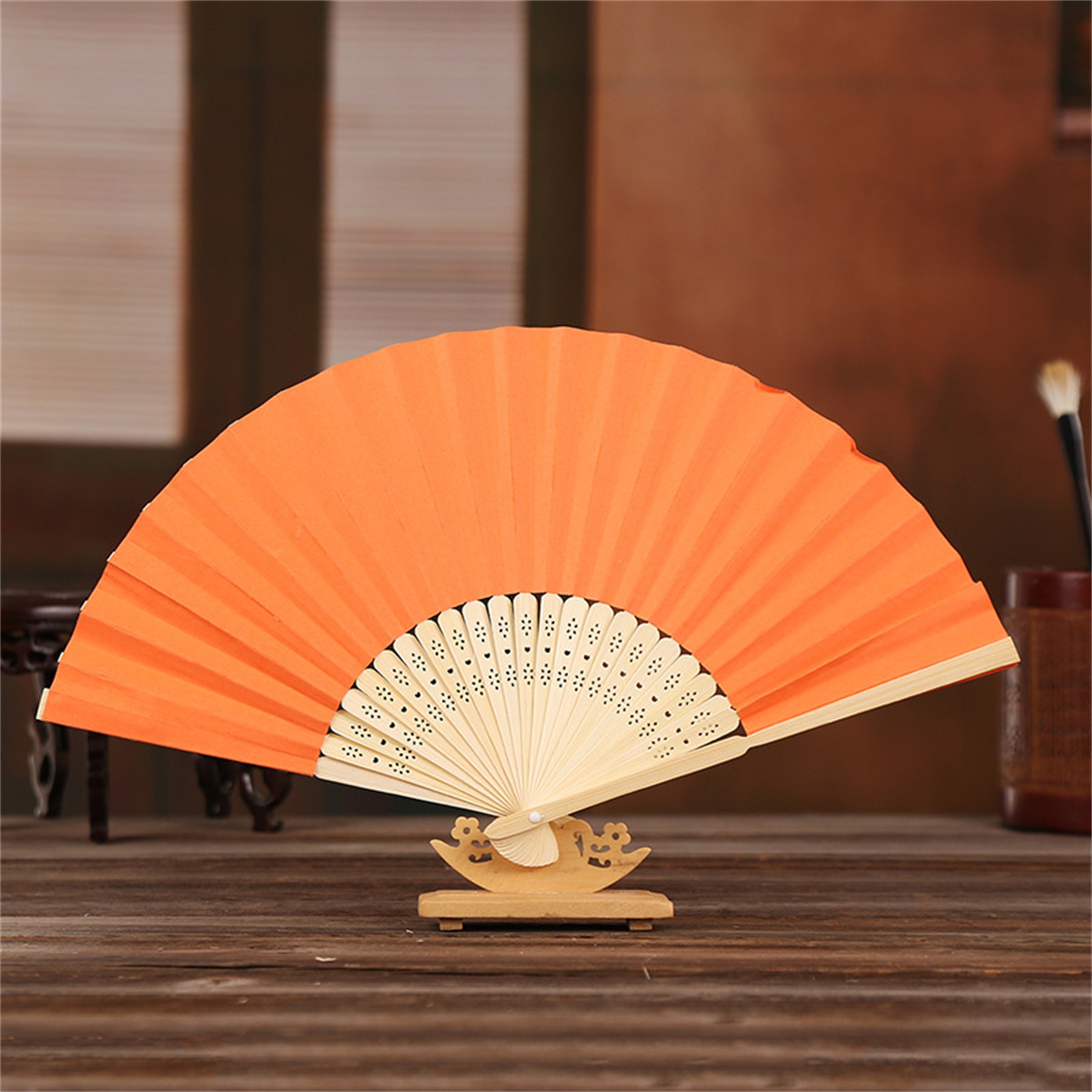 DIY Colorful Foldable Paper Fan 10