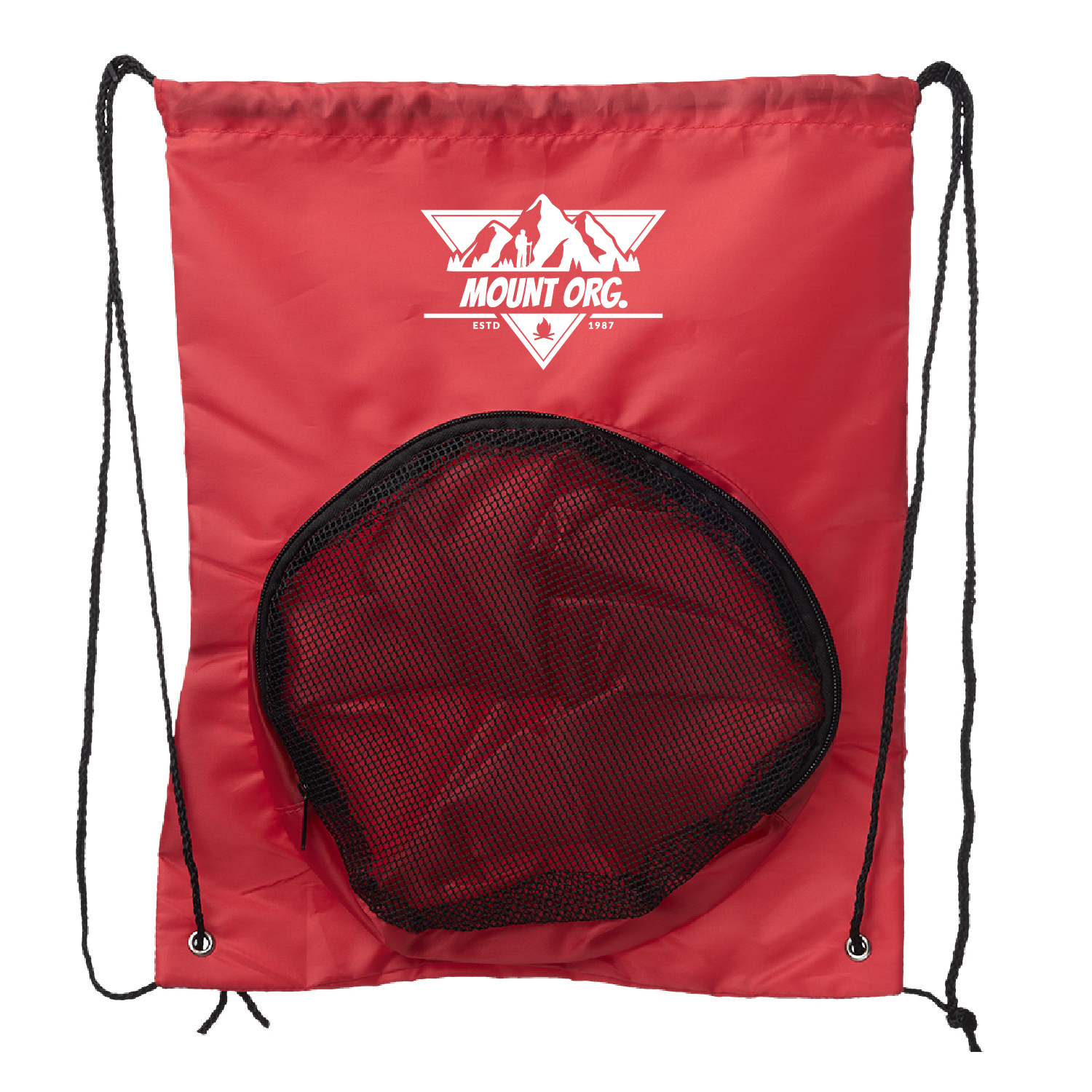 Ball Carrier Drawstring Backpack (1 Color Imprint) 5