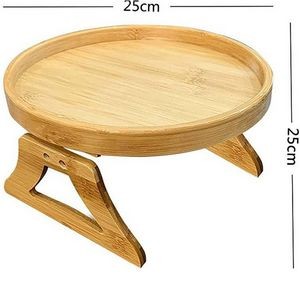 Bamboo Armrest Couch Tray Table 2