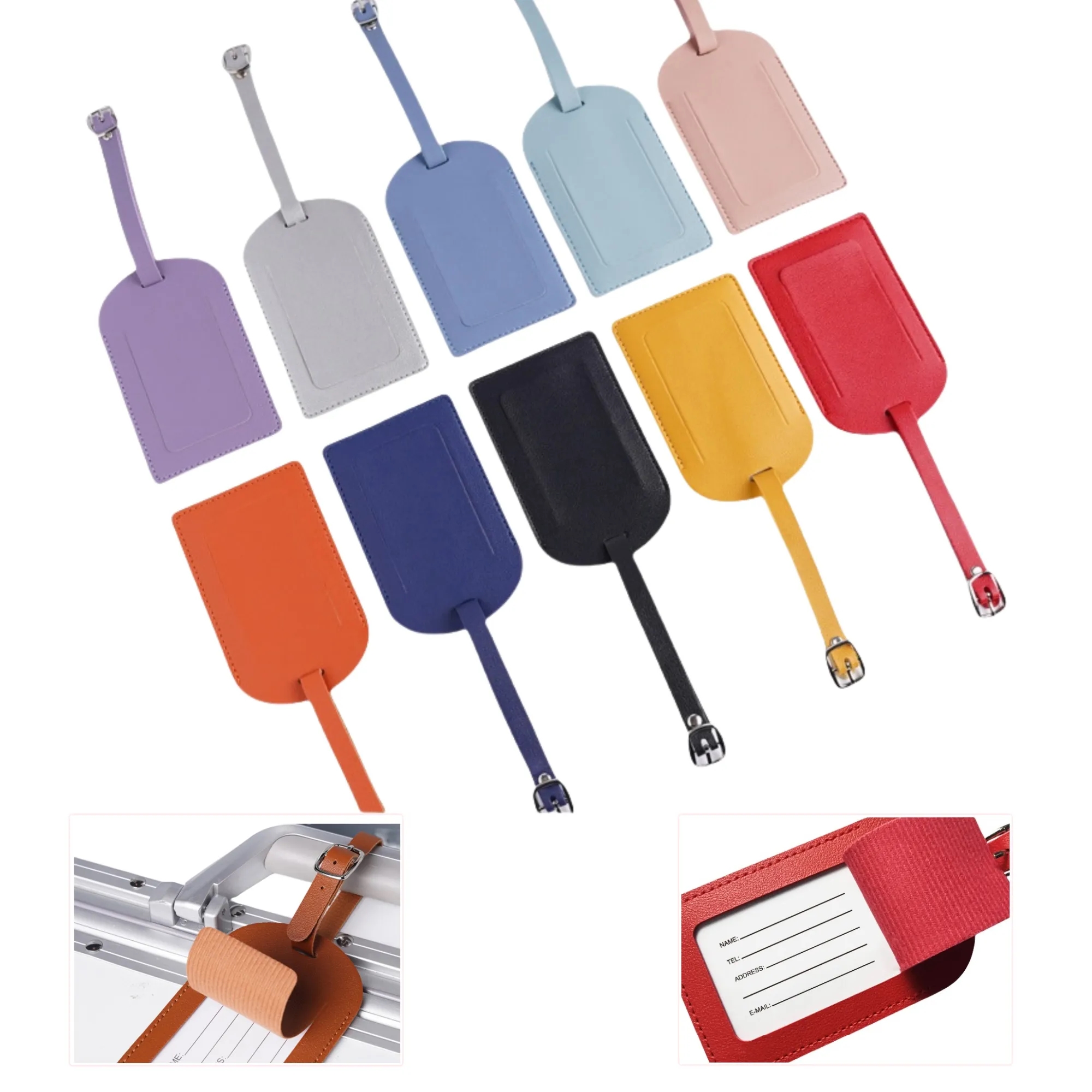 PU Leather Luggage Tag 6