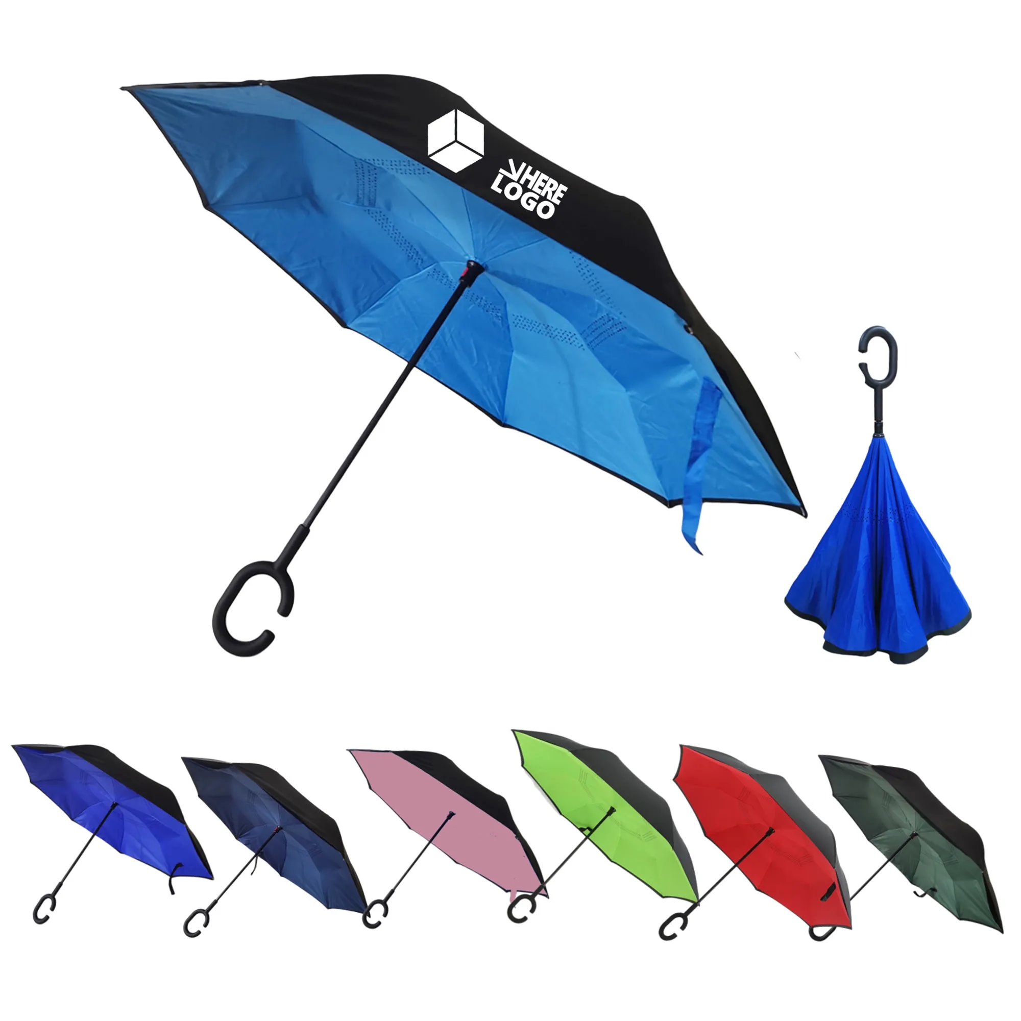 Deluxe Double Layer Inverted Reverse Umbrella 1