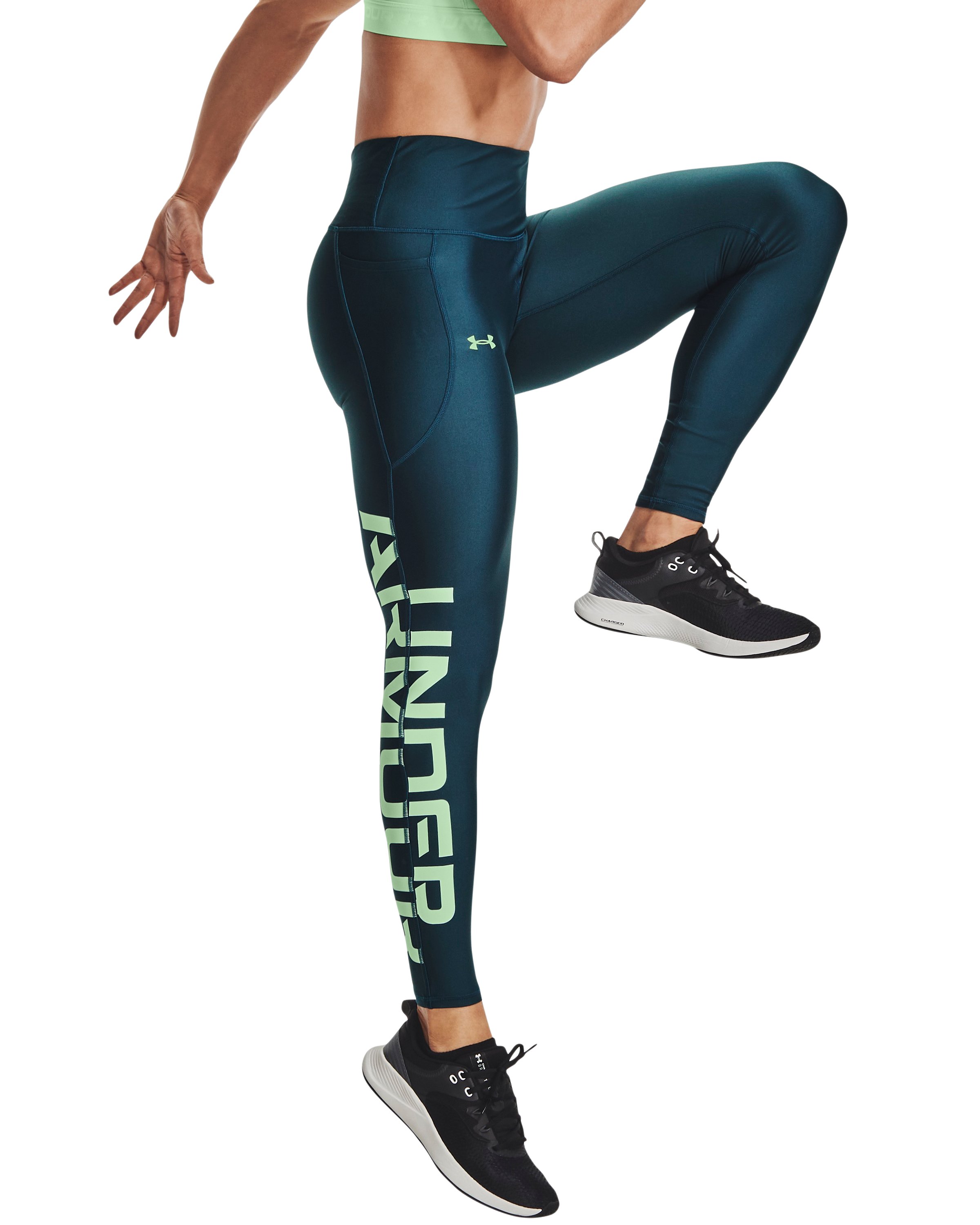 HeatGear No-Slip Waistband Women's Full-Length Leggings 2