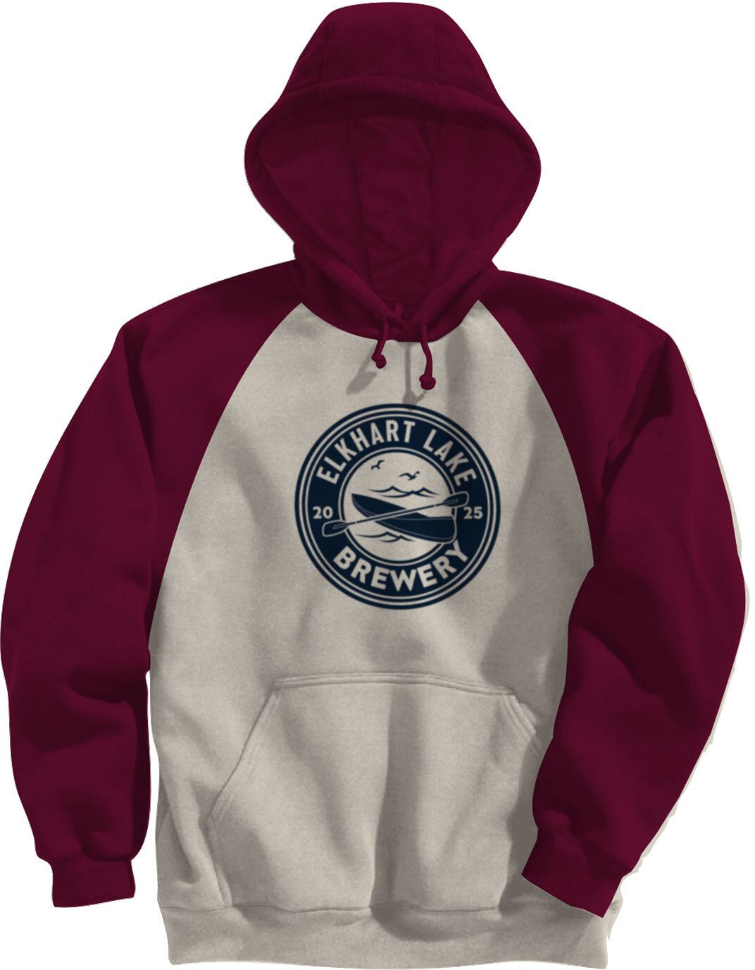 ADULT FLEECE COLORBLOCK BASEBALL HOODIE-SCREEN 11