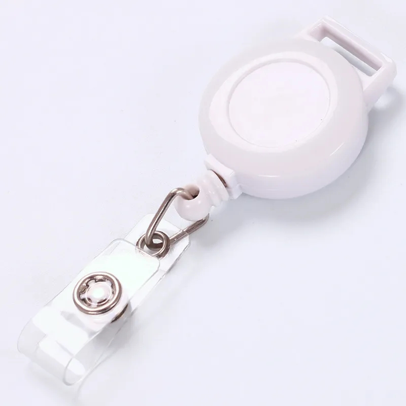 Retractable Badge Holder Reel with Carabiner 2