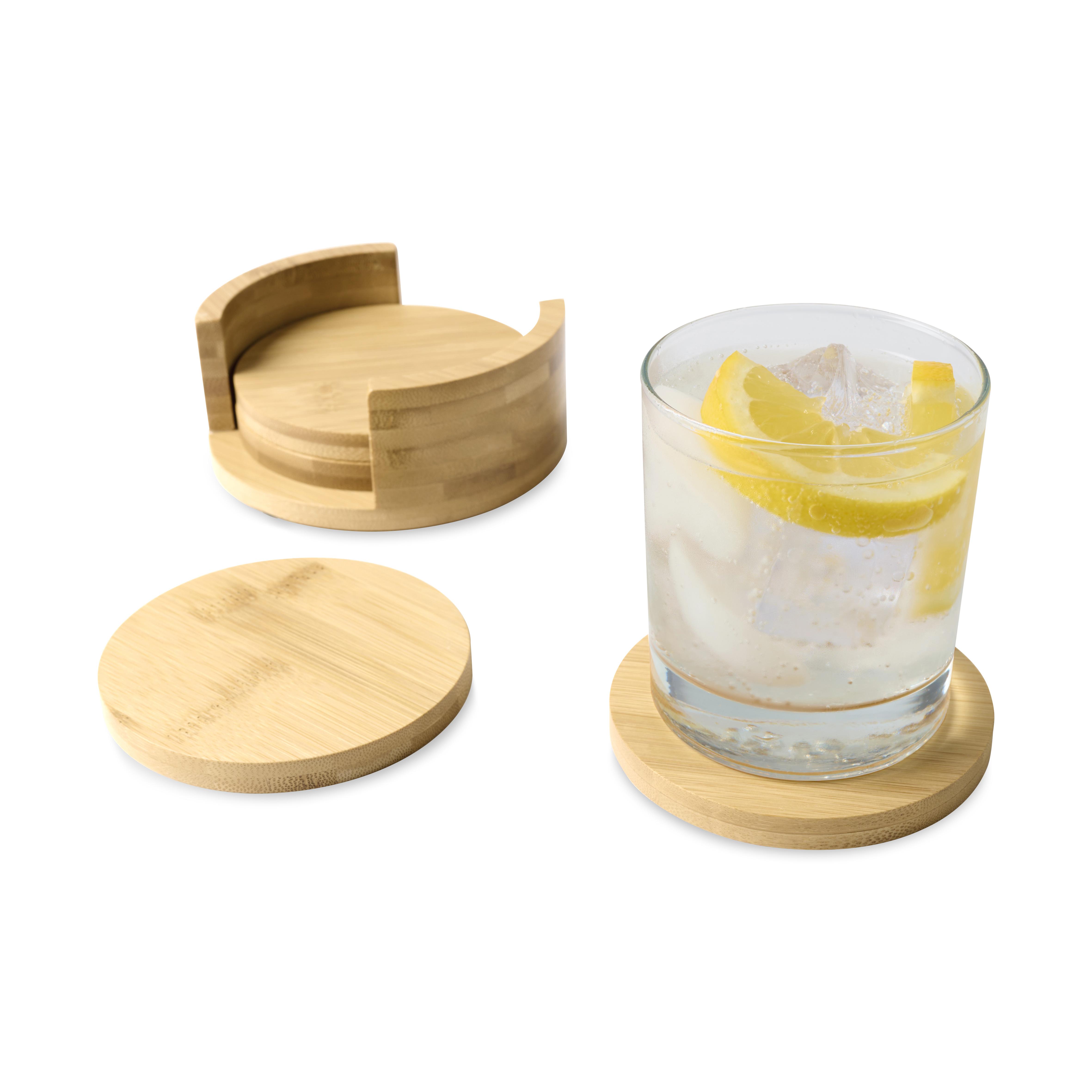 Bamboo Coaster Set 3