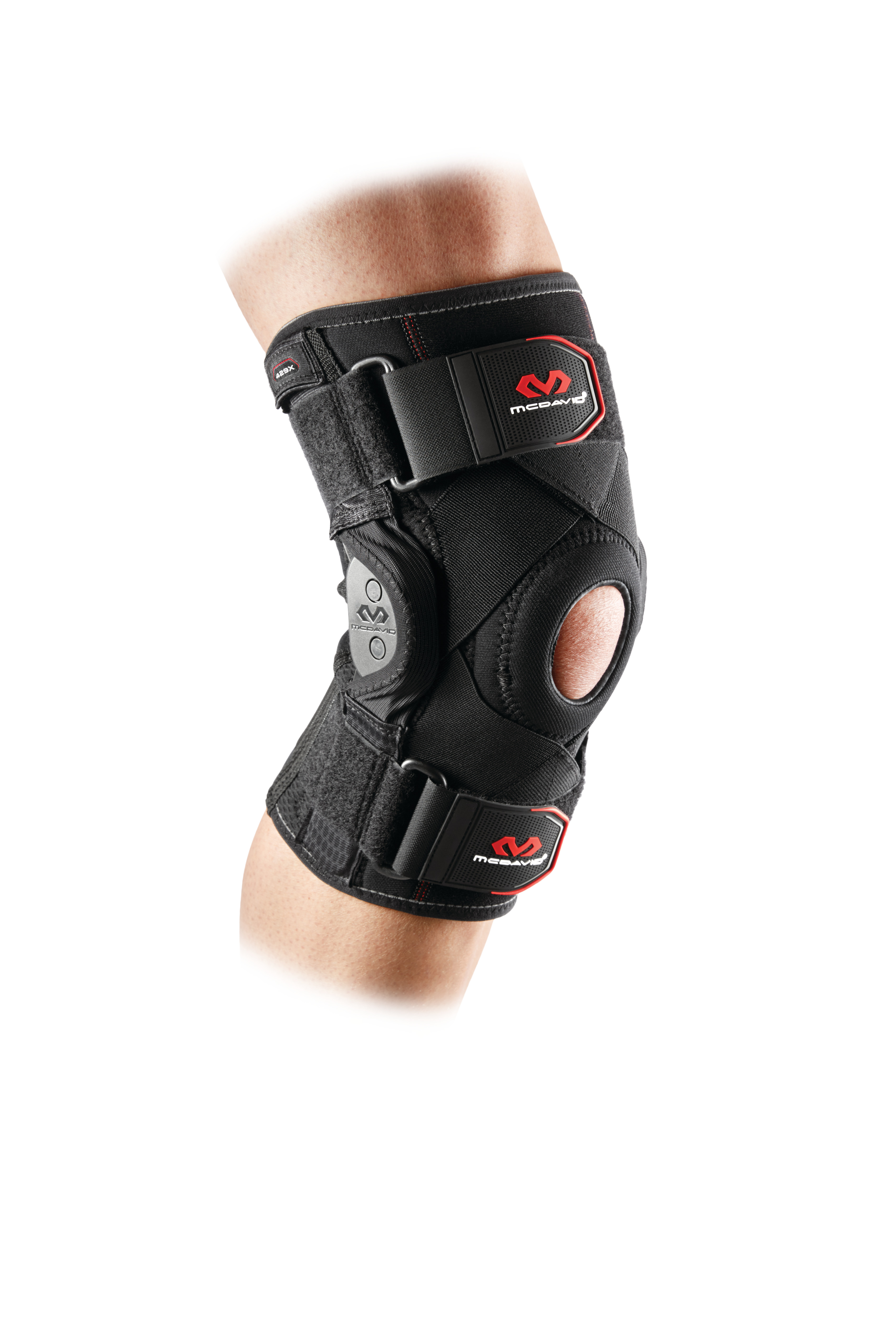 Lvl 3 KneeBrace w/Polycentric Hinges & Cross Straps Blk 2