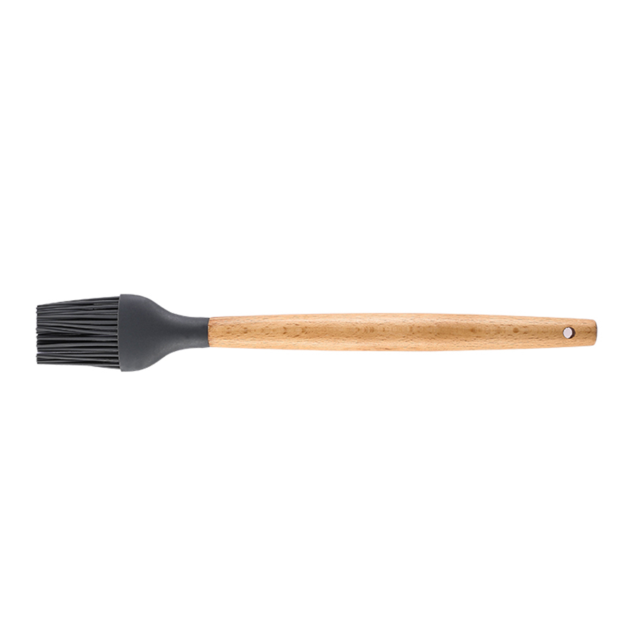 Silicone Kitchen Brush with Wooden Handle, Optional Cooking Utensil Set 12