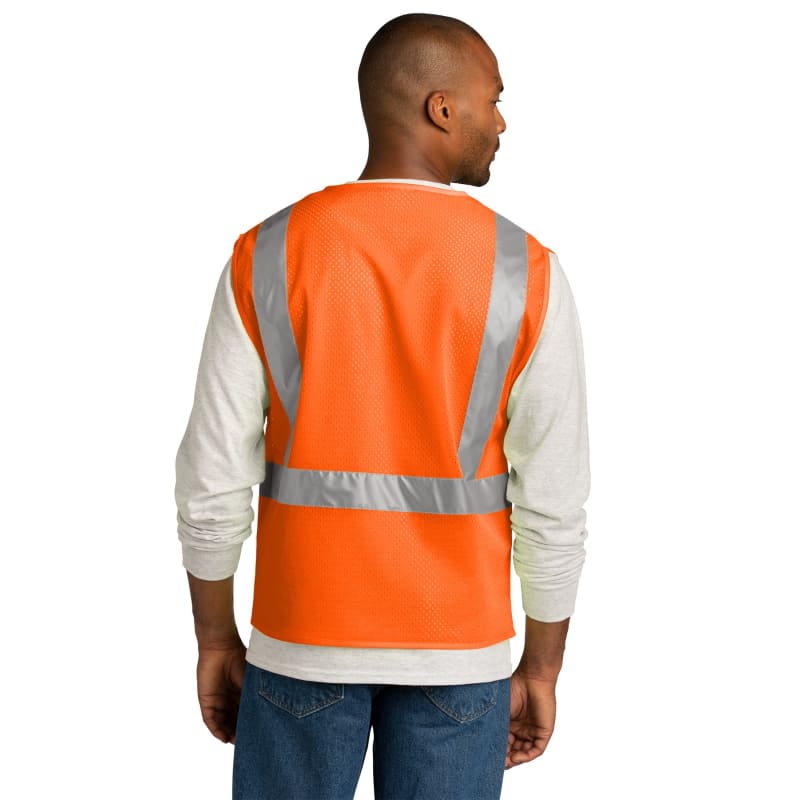 CornerStone ANSI 107 Class 2 Mesh Zippered Vest. 1