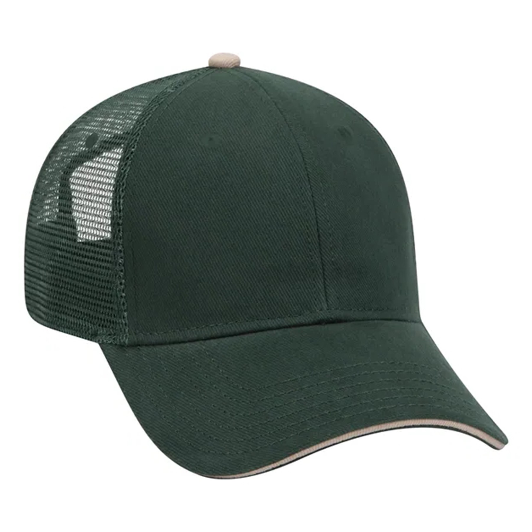 Denim Sandwich Visor 6 Panel Mesh Back Hat 8