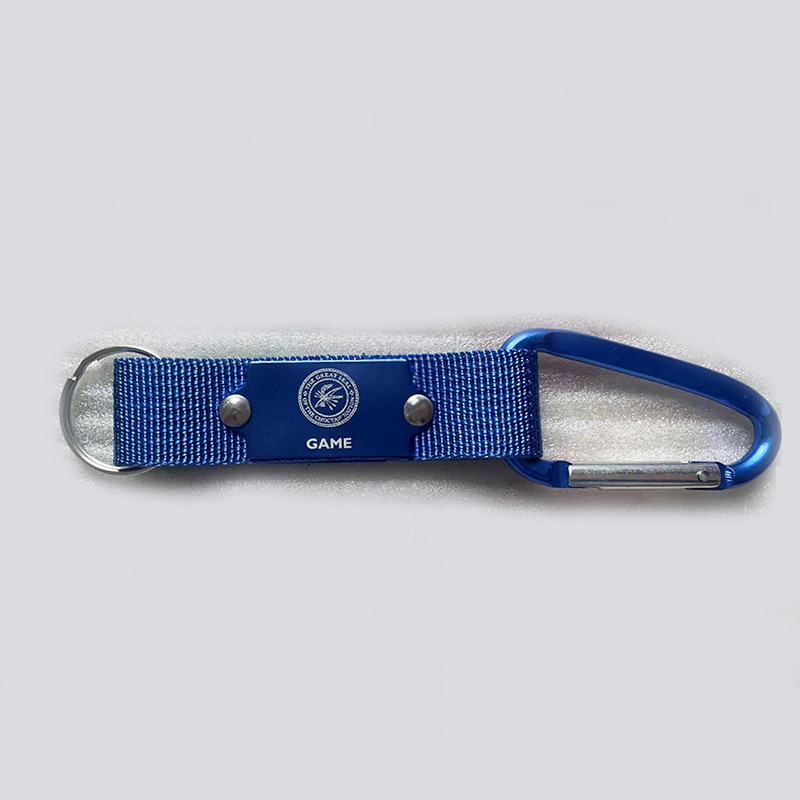 Carabiner Strap With Lasered Metal Trim Key Ring 4
