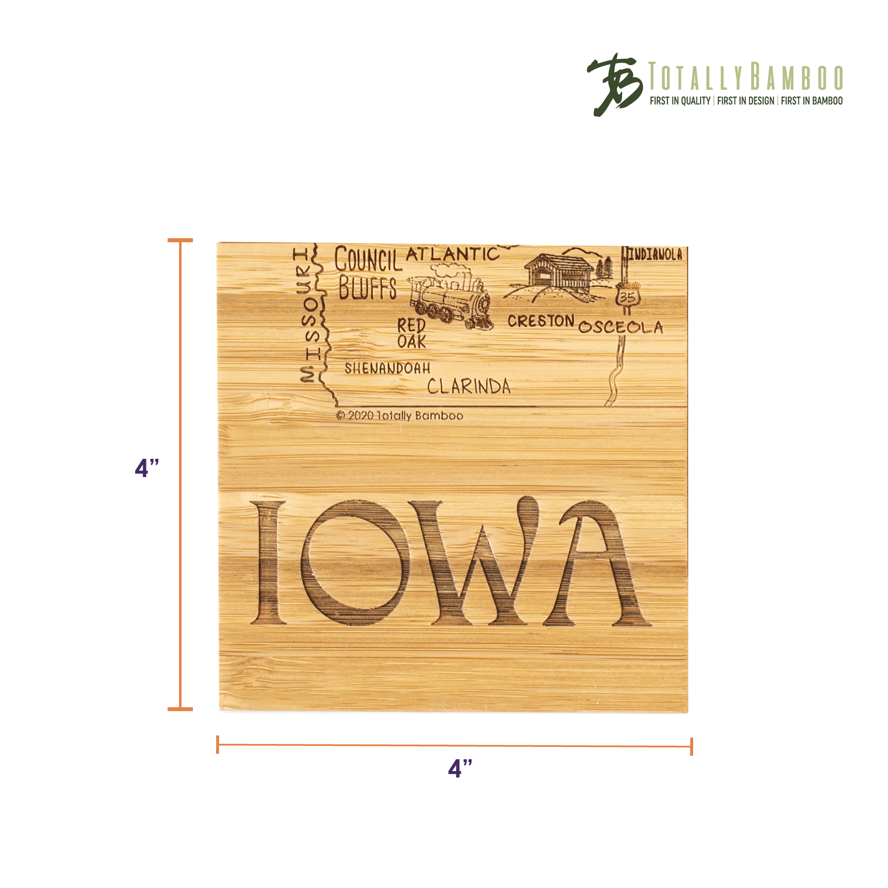 Iowa Puzzle Coaster Set 9