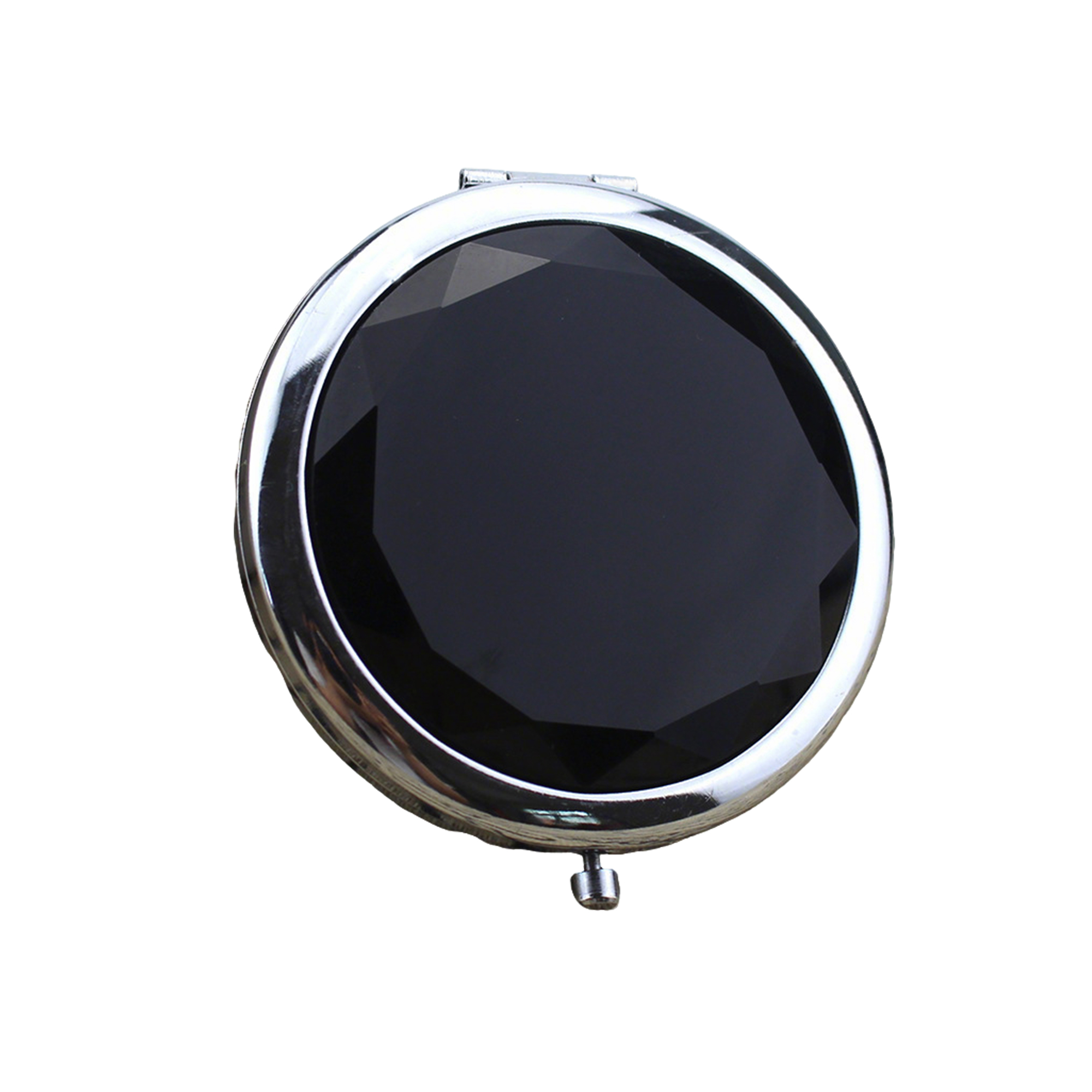 Crystal Folding Vanity Mirror With Dual Magnification 2.8" 4