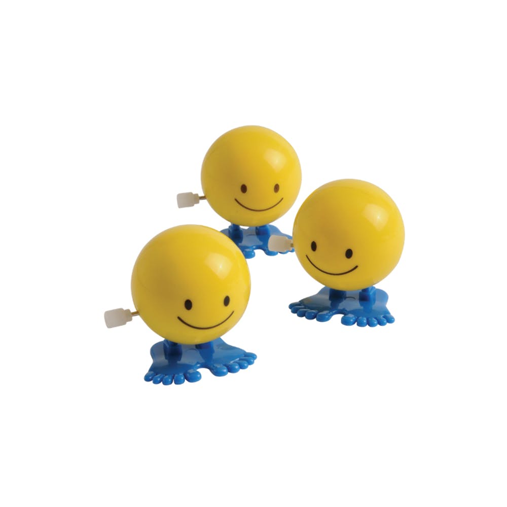 Wind Up Smiley Faces - Assorted 1.5" 2