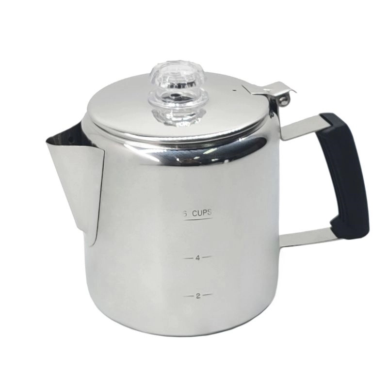 Camping Stainless Steel Percolator Coffee Pot 4