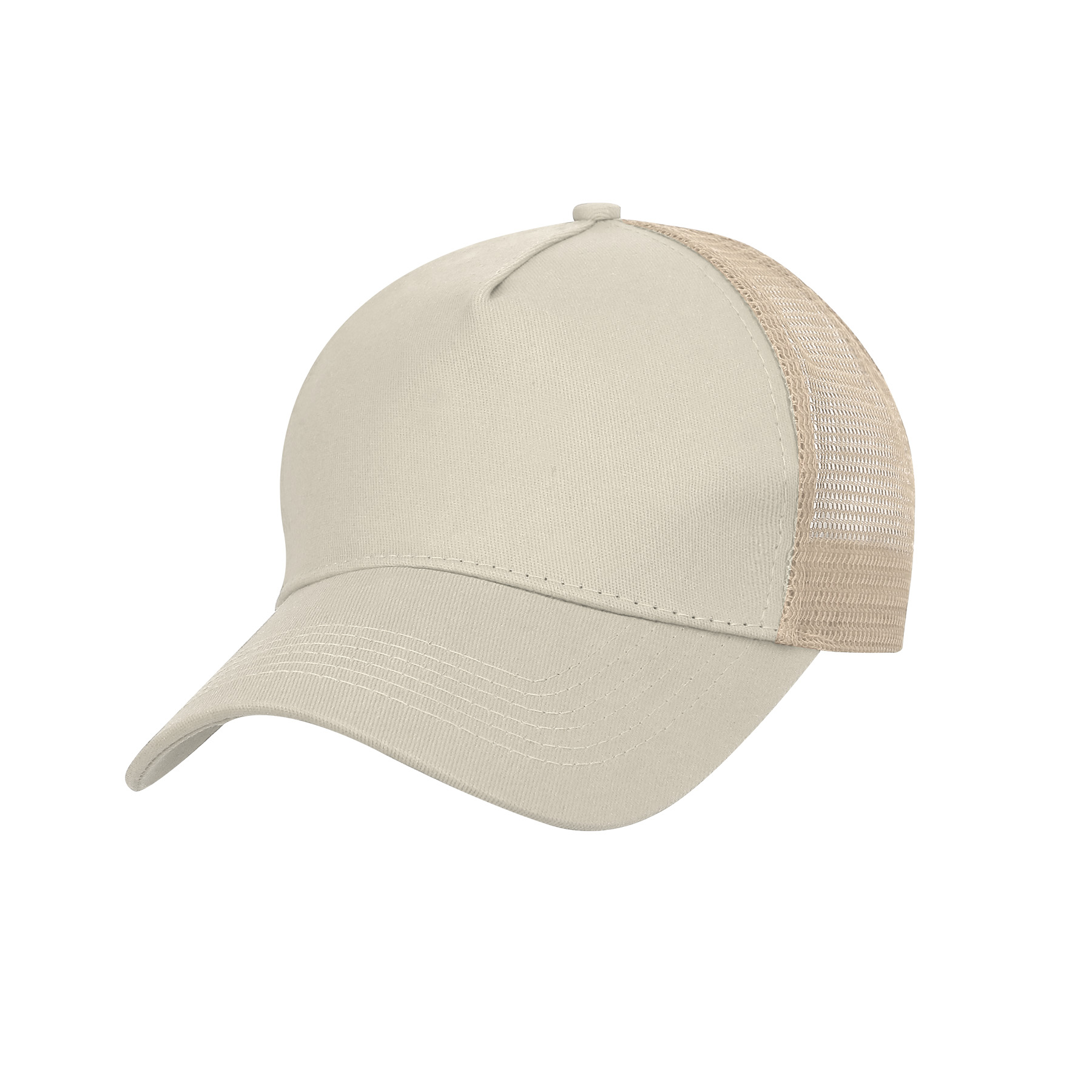 5 Panel Structured Trucker Cap W/Snapback 9