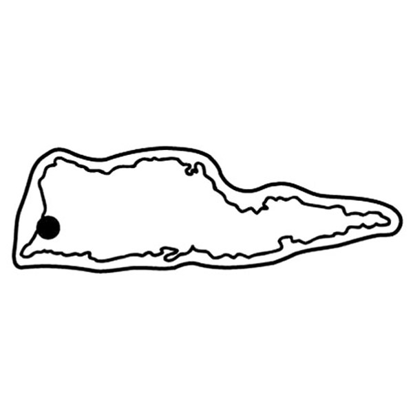 St. Croix Island Key Tag - Spot Color 1